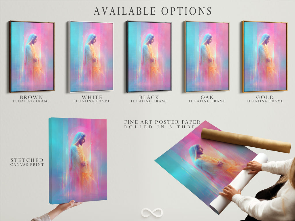 Explore available options including stretched canvas print fine art poster paper and floating frame. Choose the perfect combination to suit your taste. Personalize your artwork with these high-quality options. Transform any space with custom art.