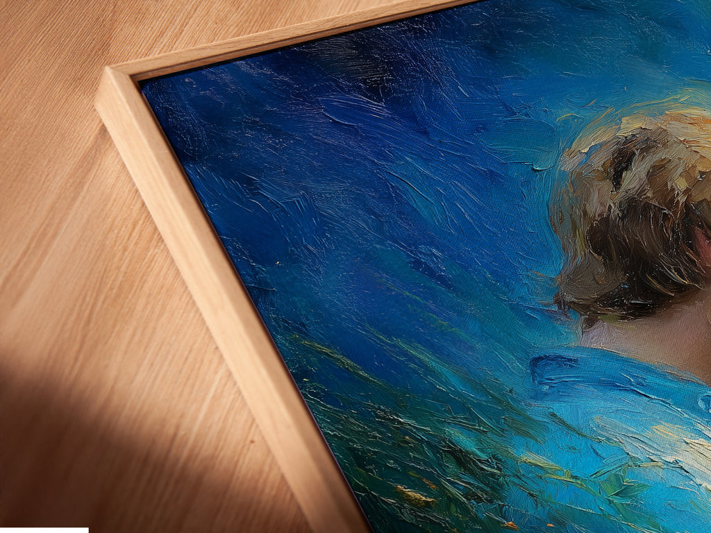 See this canvas print in a floating frame up close. The floating frame creates a unique shadow effect. It gives the artwork a gallery-like appearance. The canvas appears to float within the frame. This modern style is perfect for any art lover. Showcase your art with our floating frames