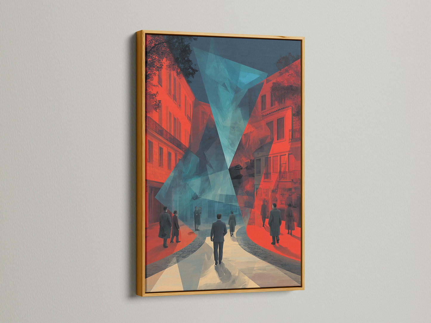 This photo showcases an artwork in a luxurious gold frame. Gold frames add a touch of elegance and glamour. The golden frame enhances the richness of the art. Ideal for creating a statement piece. Transform your space with framed artwork.