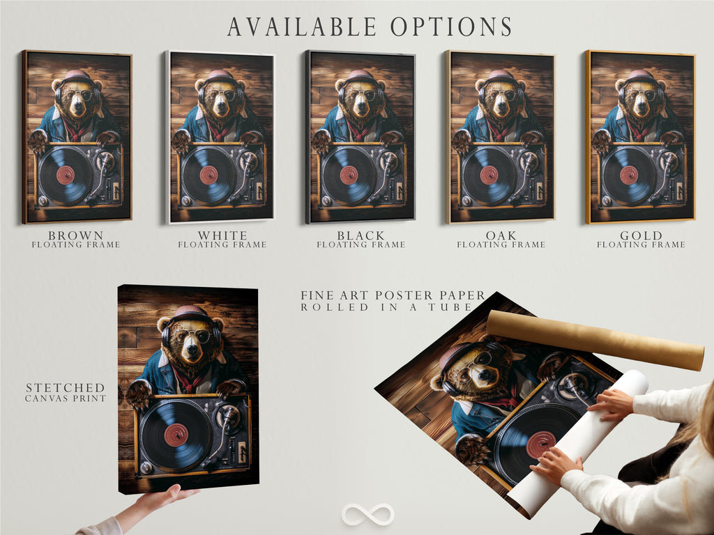 Explore our available options for your favorite artwork. We offer stretched canvas prints for a gallery look. Fine art poster paper provides versatility. Floating frames add a touch of elegance. Customize your artwork to match your style and space. Find the perfect artwork today.