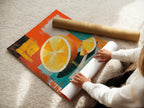 A woman is carefully unrolling a fine art poster paper. The quality of the paper is visible. High-quality paper enhances the artwork. It ensures longevity. Choose fine art poster paper for lasting beauty. Experience the difference in quality.