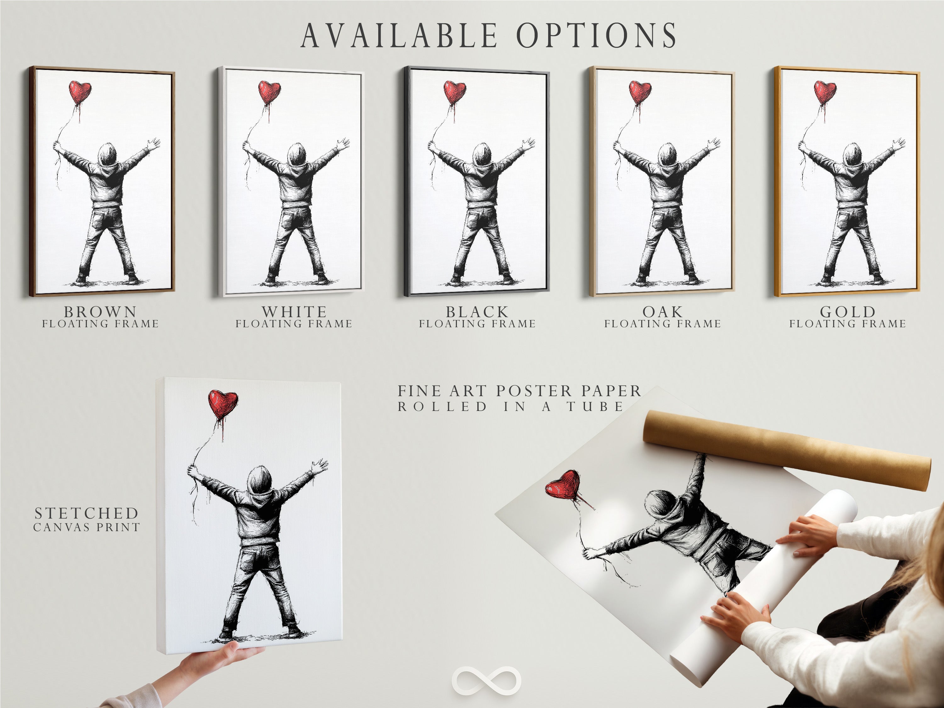 Explore available artwork options. Choose from a stretched canvas print. Select fine art poster paper. Consider a floating frame. Customize your artwork to suit your taste. Create a unique piece for your home.