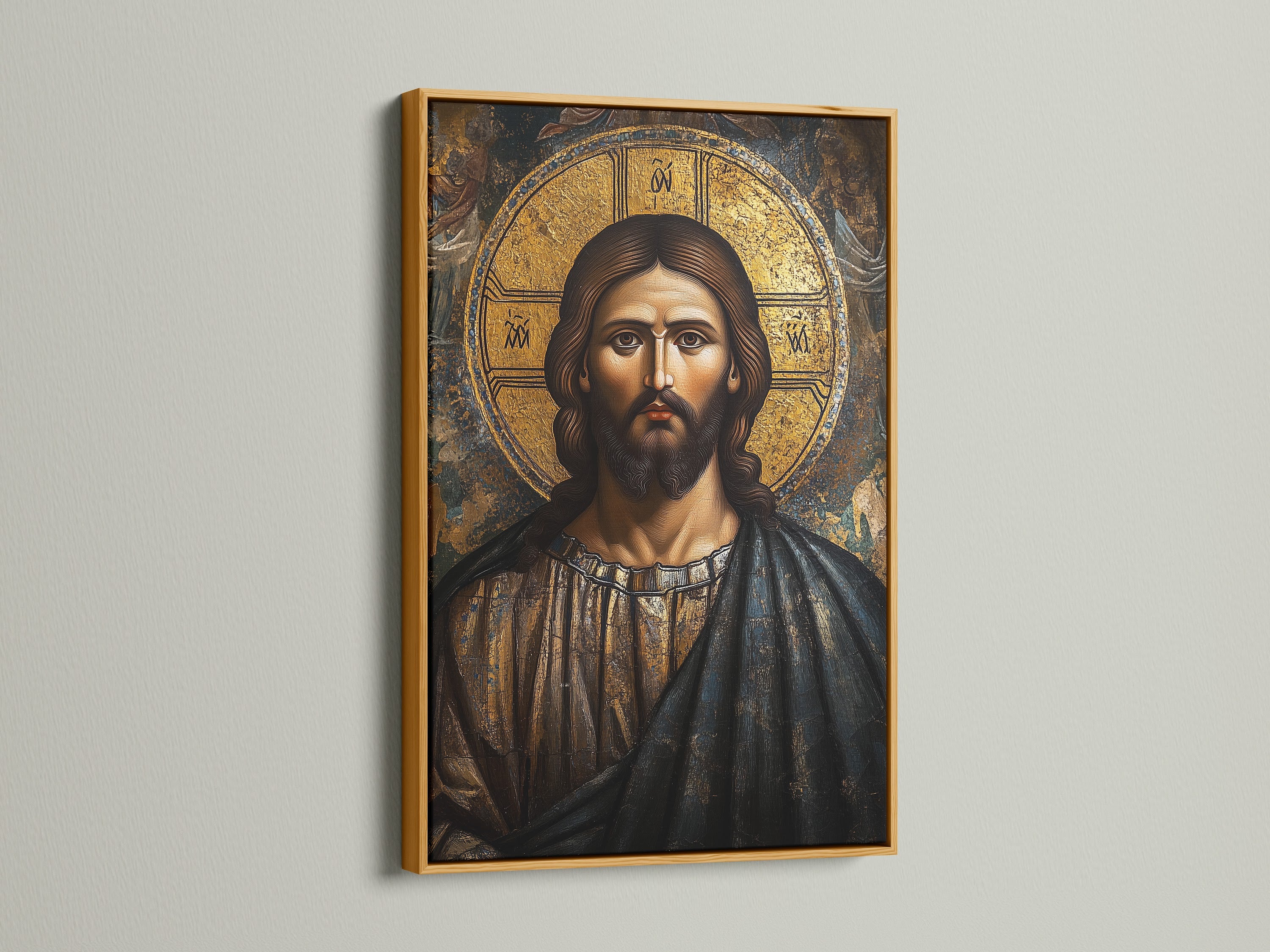 Artwork displayed in a luxurious gold frame. The gold finish adds a touch of glamour. This frame enhances the richness of the artwork. Elevate your space with our stunning gold frames. Perfect for adding a touch of opulence.