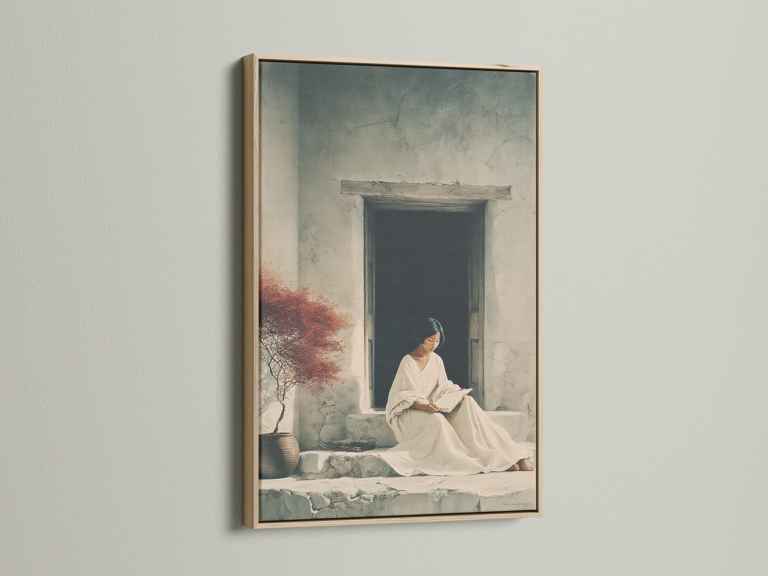 Elevate your home with our exquisite oak frame art. This piece exudes warmth and sophistication. The natural wood grain enhances any artwork. Discover the timeless beauty of oak. Add a touch of nature to your walls today.