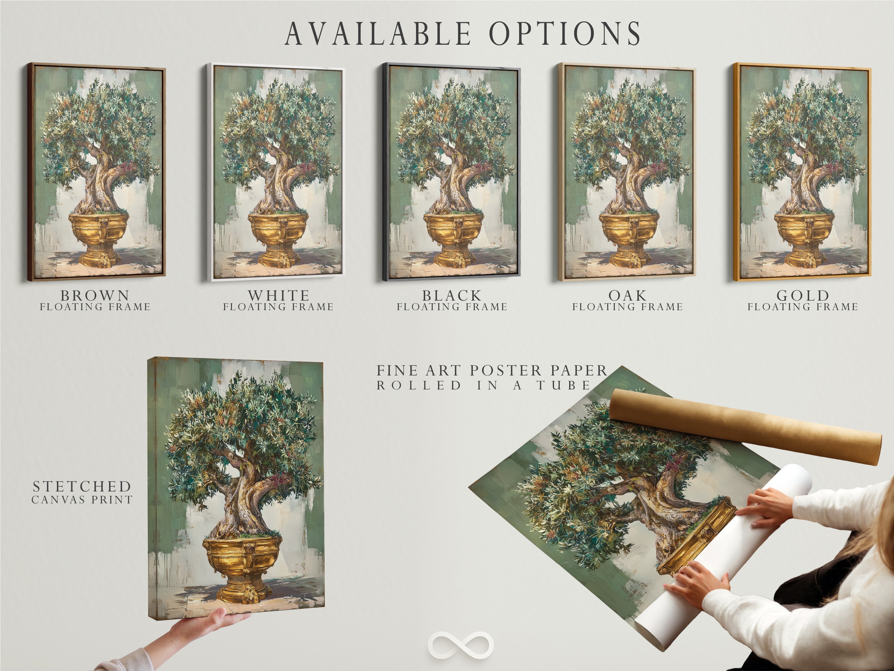 Explore available options for your artwork. Choose from stretched canvas prints. Fine art poster paper or floating frames. Customize your art to match your style. Each option enhances the artwork's presentation. Create your perfect art piece today.