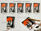 Available options include a stretched canvas print. Also available is fine art poster paper and a floating frame. Customers can choose the perfect format for their artwork. Each option offers a unique aesthetic and presentation. Customize your art to match your style and space. These options provide flexibility and creativity.