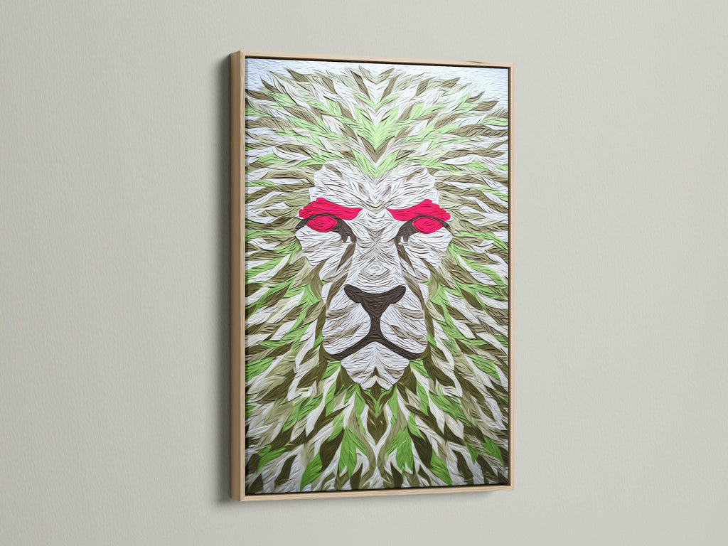 This is an oak frame. It offers a natural touch to any artwork. The oak's wood grain brings warmth. Perfect for rustic or contemporary art. The oak frame enhances the artwork's beauty. Experience the timeless appeal of oak. A great choice for showcasing art.