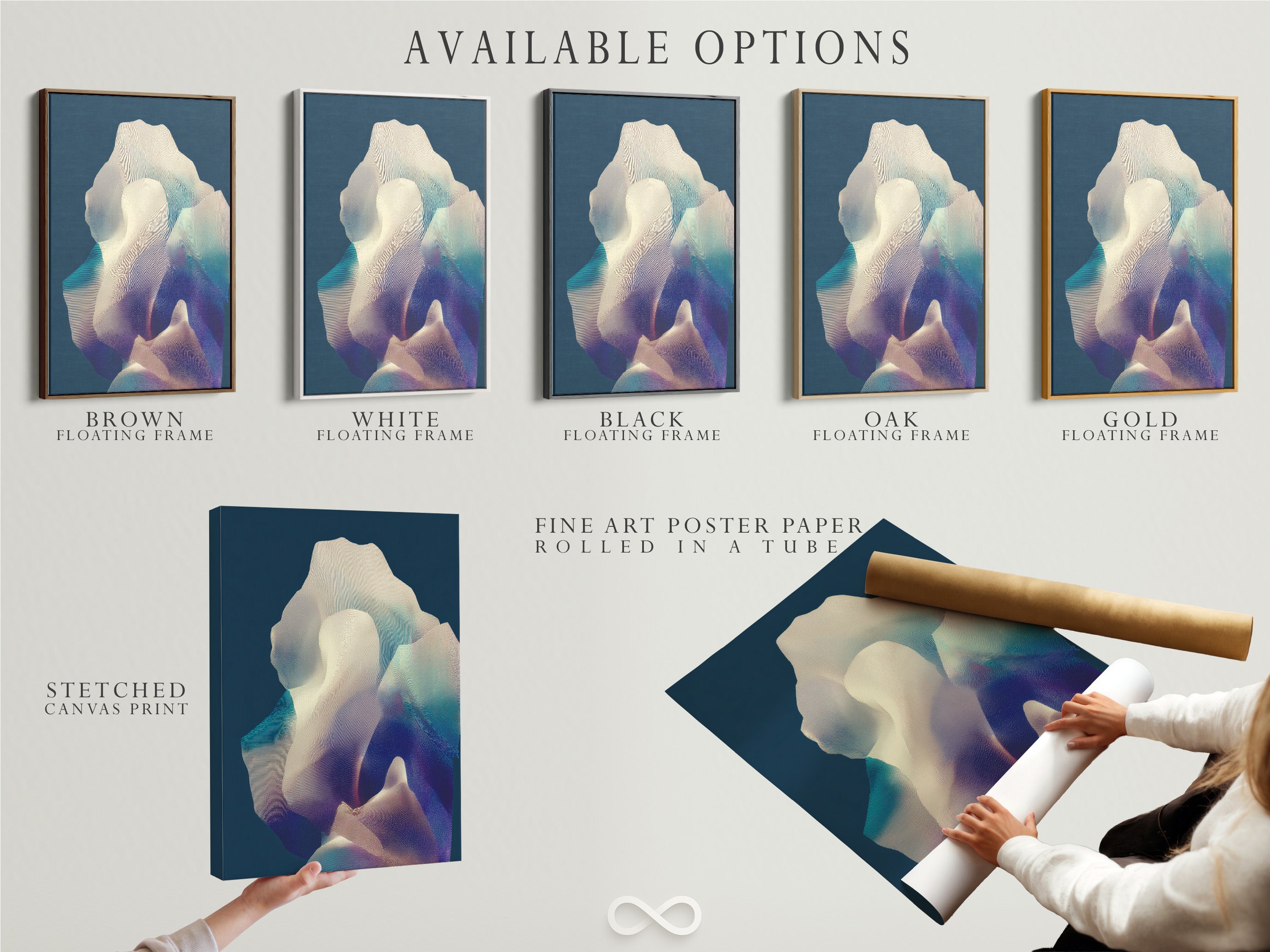 Explore available options for your artwork. Choose from stretched canvas print fine art poster paper and floating frames. Customize your art to fit your style. Find the perfect medium for your design. Enhance your space with personalized art.