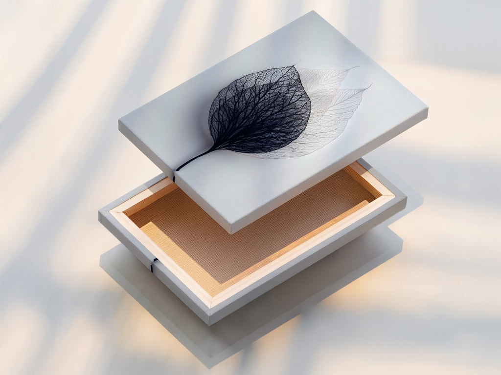 A stretched canvas print is displayed. The canvas is stretched tautly over a wooden frame. This provides a gallery-worthy presentation. Our stretched canvas prints are ready to hang. They add texture and depth to any artwork. Transform your art into a stunning canvas display. The stretched canvas print is durable and long-lasting.