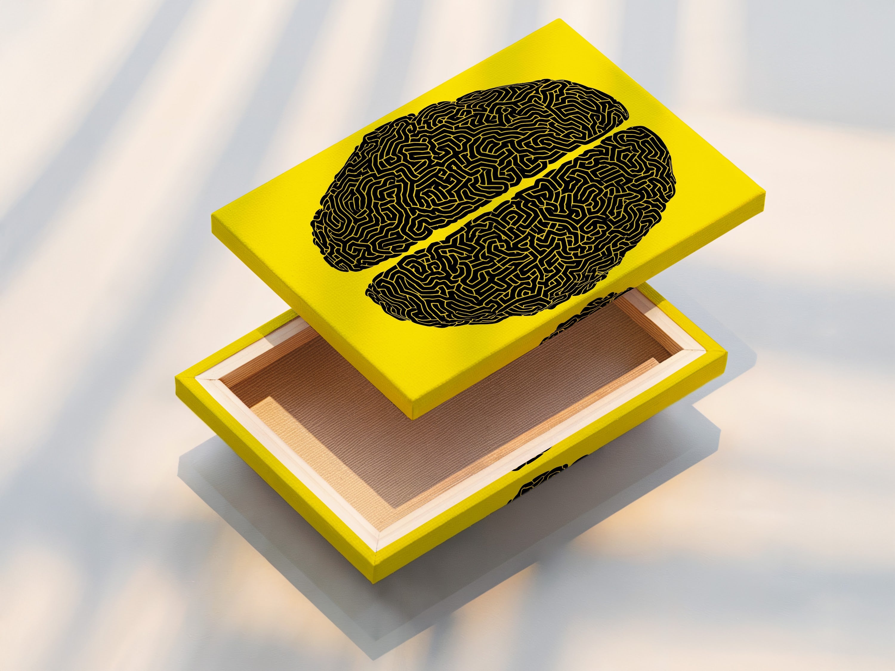 Stretched canvas print is displayed. The canvas wraps neatly around the frame. This print provides a gallery-ready look. The texture of the canvas enhances the art. Perfect for adding depth to your walls.