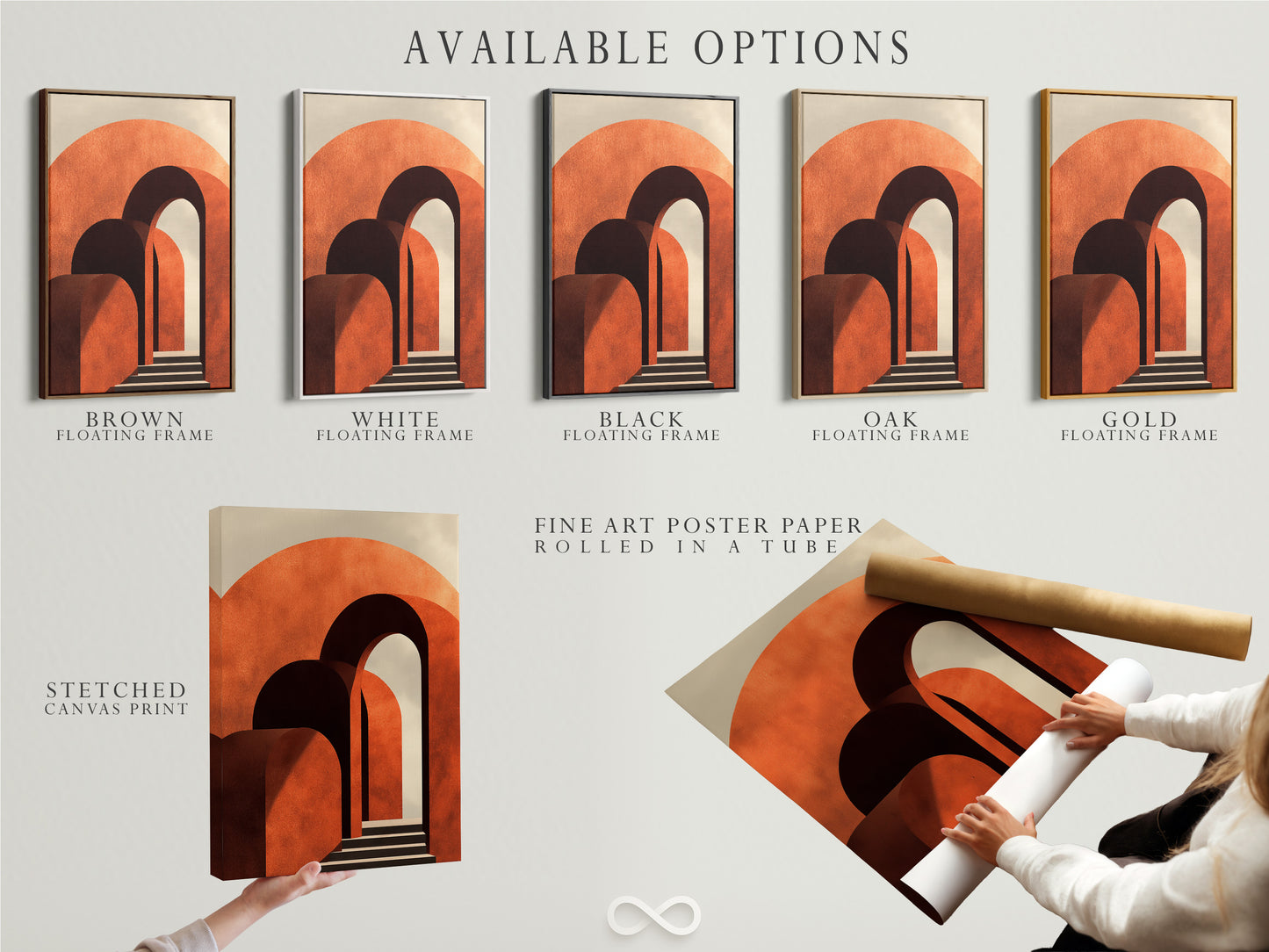 Explore available options for your art prints. Choose from a stretched canvas print. Consider fine art poster paper or a floating frame. Each option enhances your artwork's presentation and style.