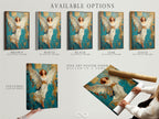 Explore available artwork options. Choose between a stretched canvas print a fine art poster paper or a floating frame. Each option offers a unique way to display and enjoy your favorite pieces of art. Perfect for any space.