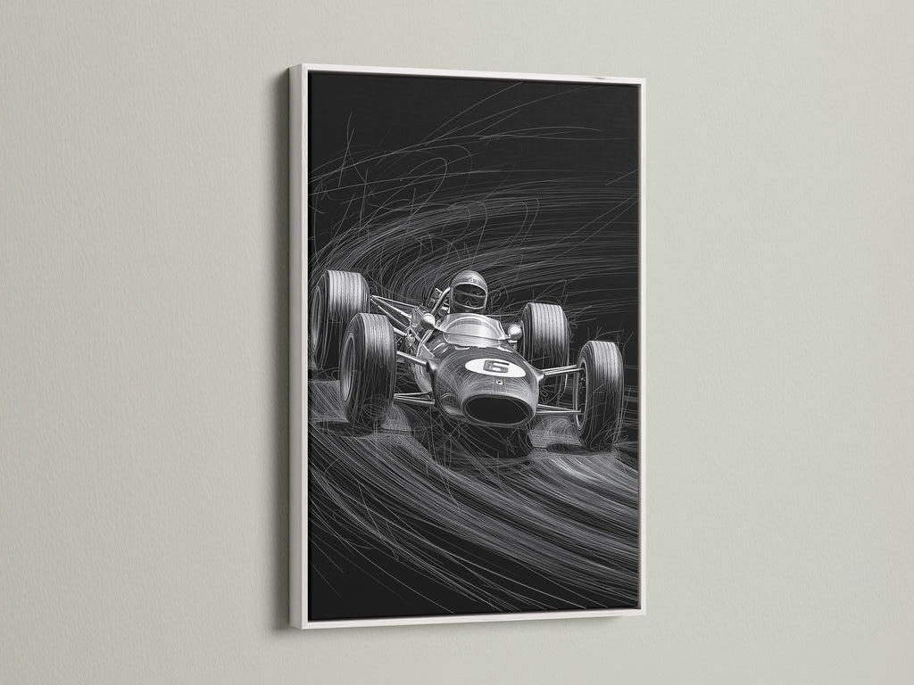 The artwork is presented in a sleek white frame. This creates a clean and modern aesthetic. White frames offer a versatile and minimalist touch. They enhance the artwork without overpowering it. Ideal for any interior. Brighten your space with a white-framed art.