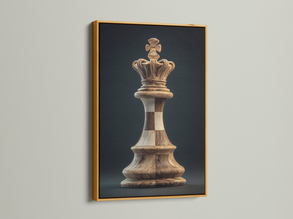 Gold frame around an eye-catching art piece. The metallic finish adds a touch of luxury. This creates a glamorous and opulent aesthetic. Perfect for adding a hint of sparkle to your living space. The golden frame is timeless.