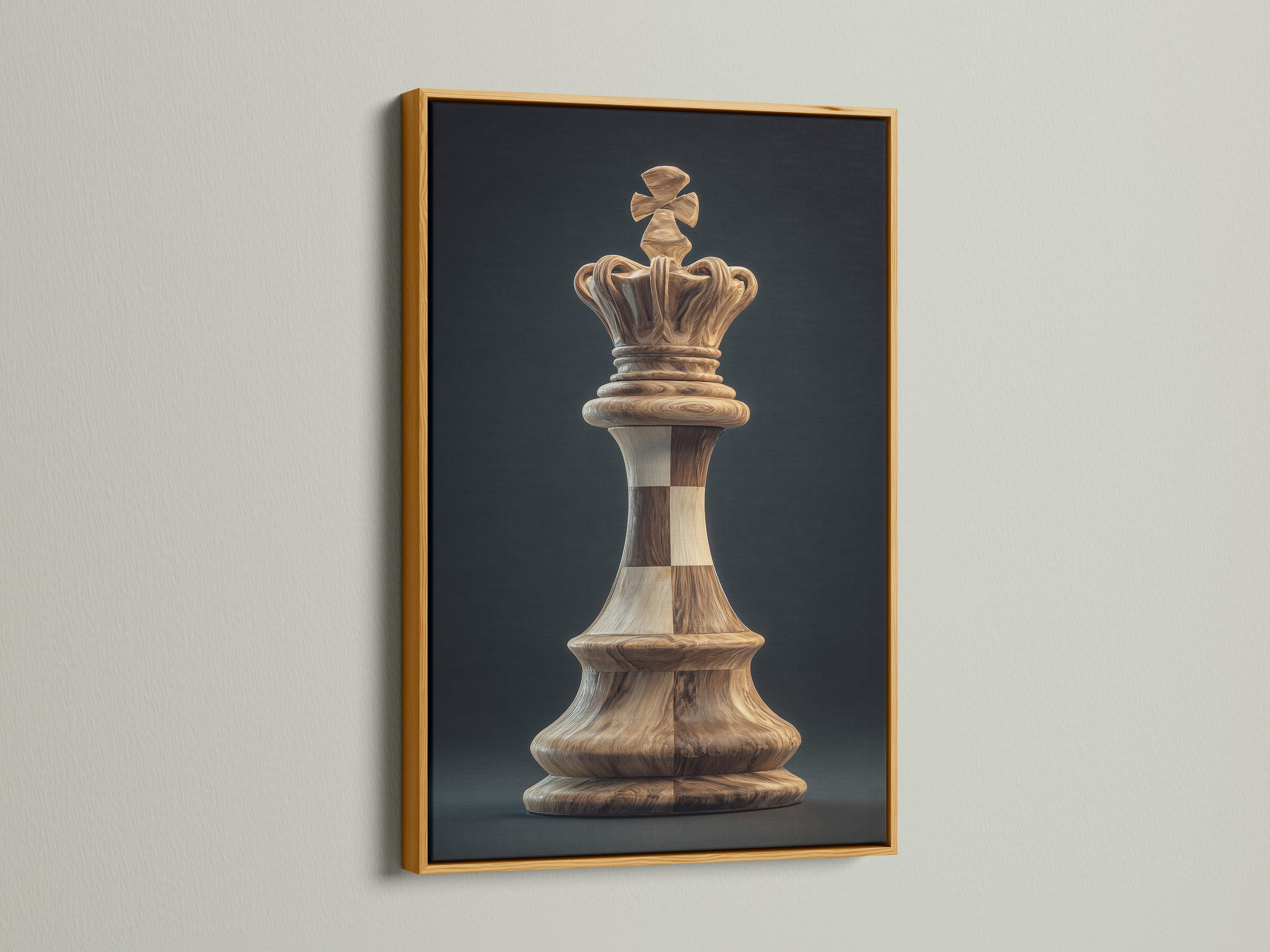 Gold frame around an eye-catching art piece. The metallic finish adds a touch of luxury. This creates a glamorous and opulent aesthetic. Perfect for adding a hint of sparkle to your living space. The golden frame is timeless.