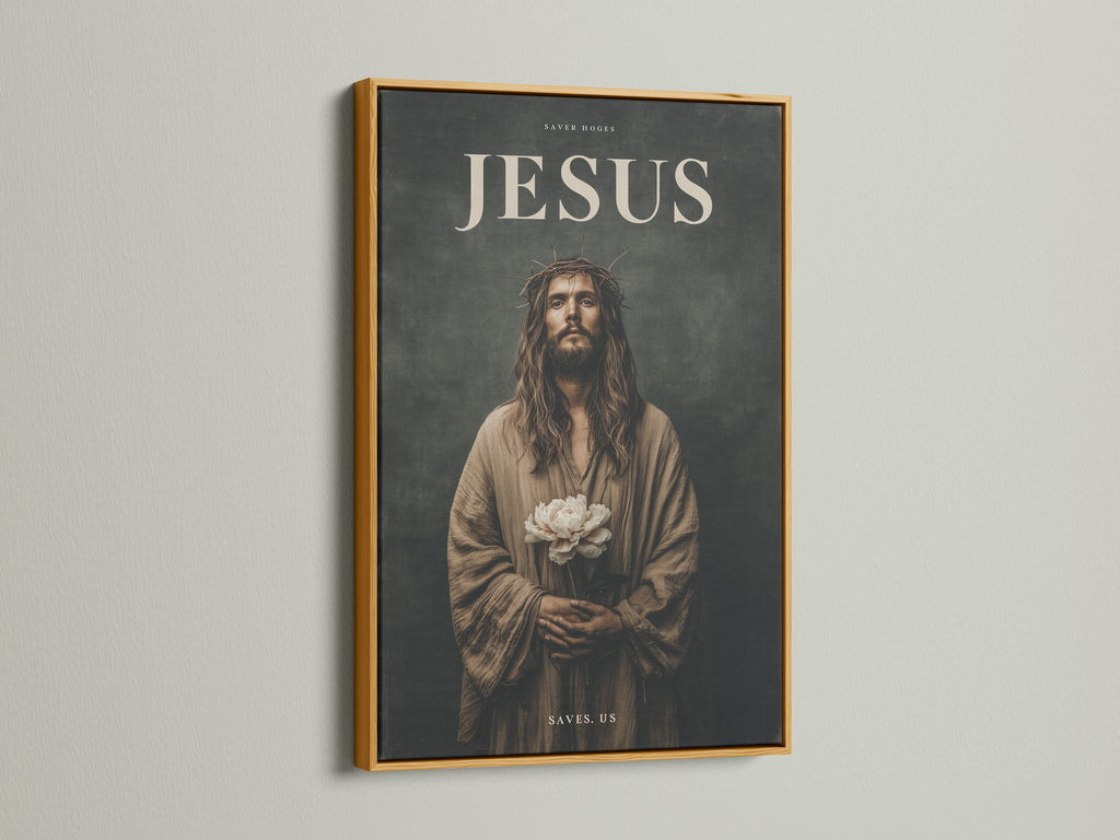 Artwork is elegantly framed in gold. The gold frame adds a touch of luxury. It complements the artwork's rich tones. A gold frame enhances the art's beauty. See how a gold frame can transform your art. It brings a touch of opulence to the portrait.