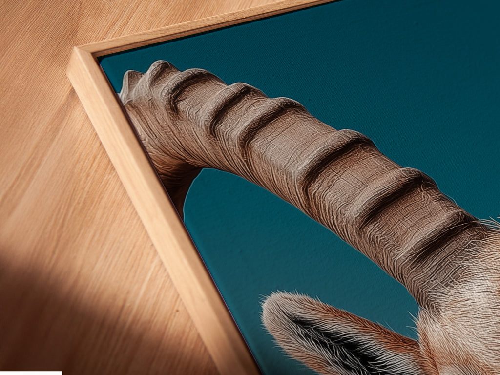 A close-up shows a canvas print in a floating frame. The artwork appears to float within the frame. This modern style adds depth and dimension. Perfect for contemporary art displays. Experience the unique appeal of floating frames. A modern way to showcase art.