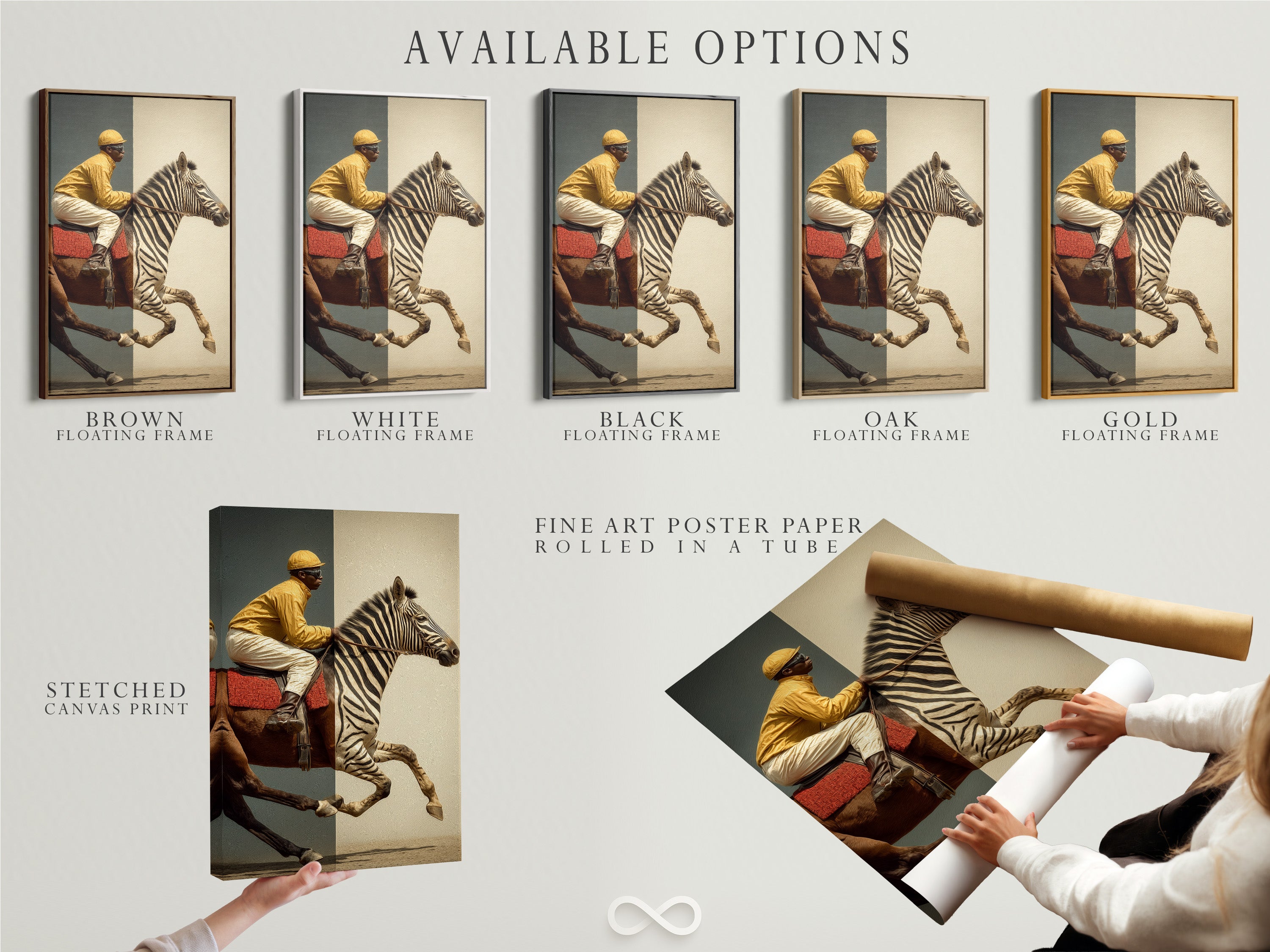 Explore available options for your artwork. Choose between stretched canvas prints fine art poster paper or a floating frame. Customize your artwork to match your unique style. Get the perfect artwork display today.