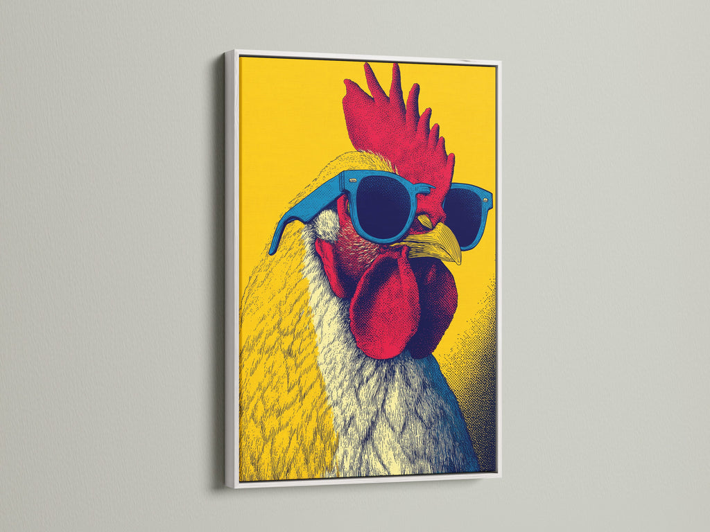 A white frame is displayed. The white frame offers a clean and modern look. It enhances the artwork. White frames provide a versatile and stylish aesthetic. Perfect for art that pops with color. Consider white for a gallery look.