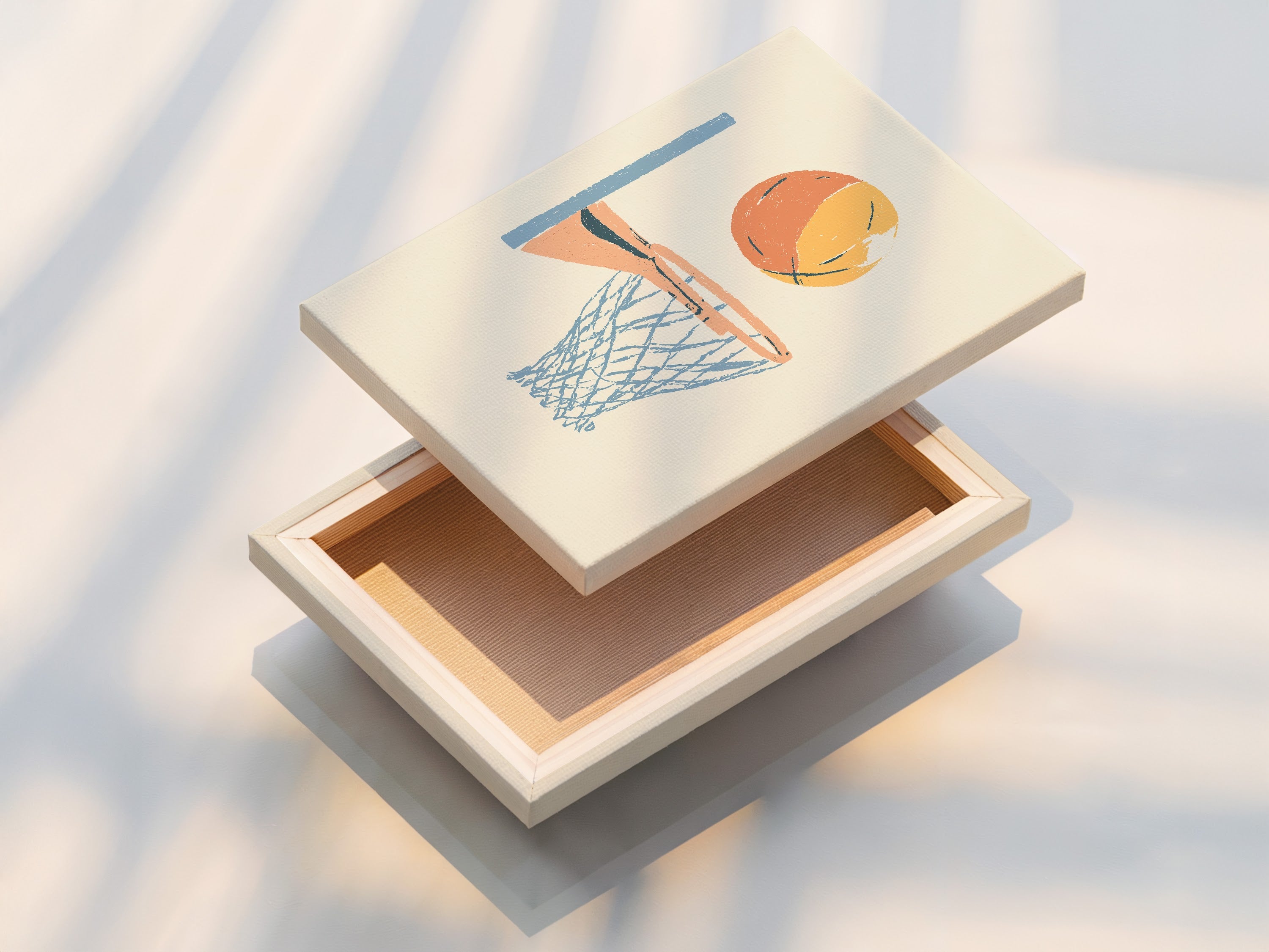 A stretched canvas print is displayed. The canvas adds texture and depth to the artwork. This printing method is a popular choice for art enthusiasts. It creates a gallery-worthy look.