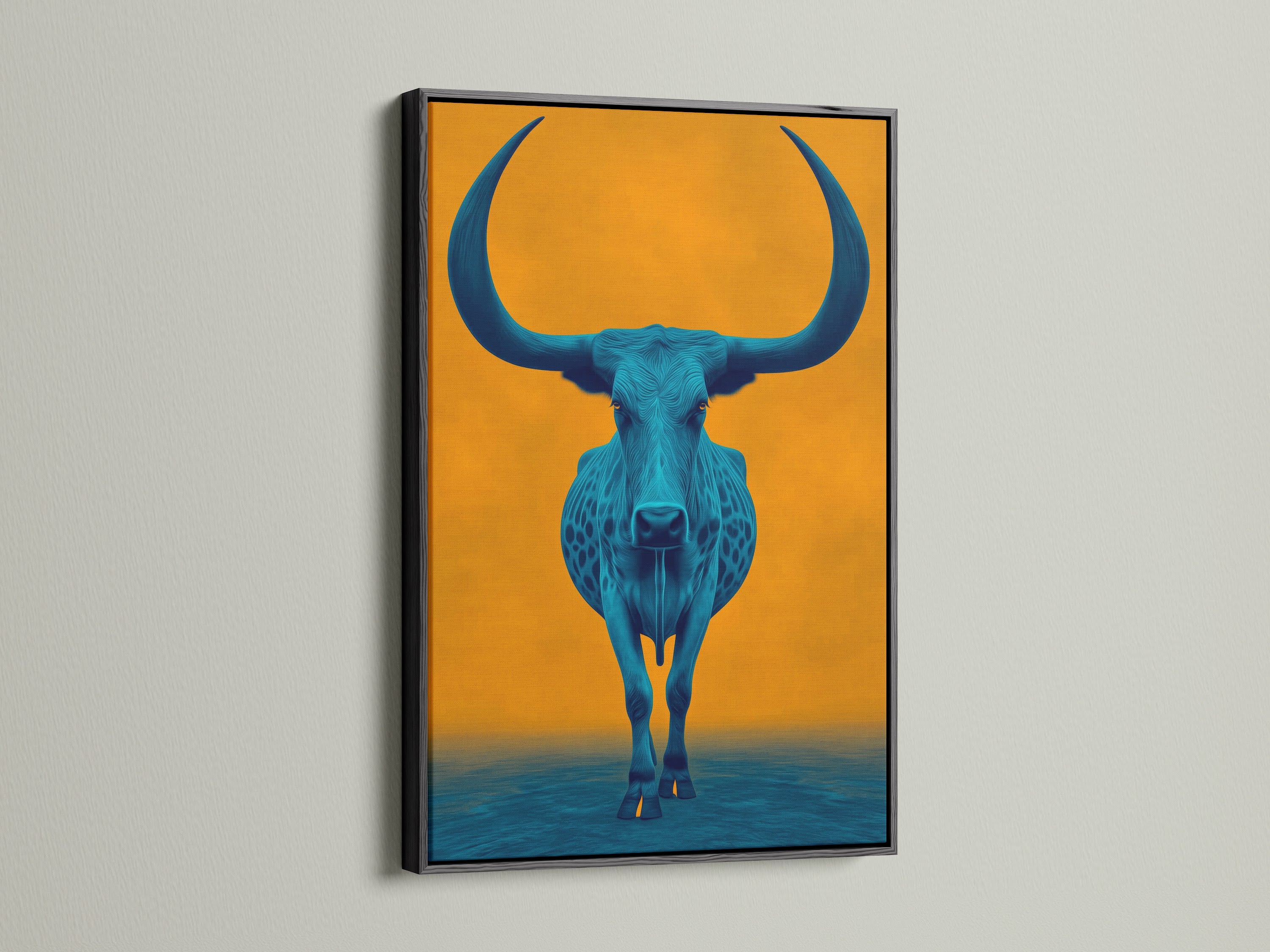Teal Longhorn - black frame