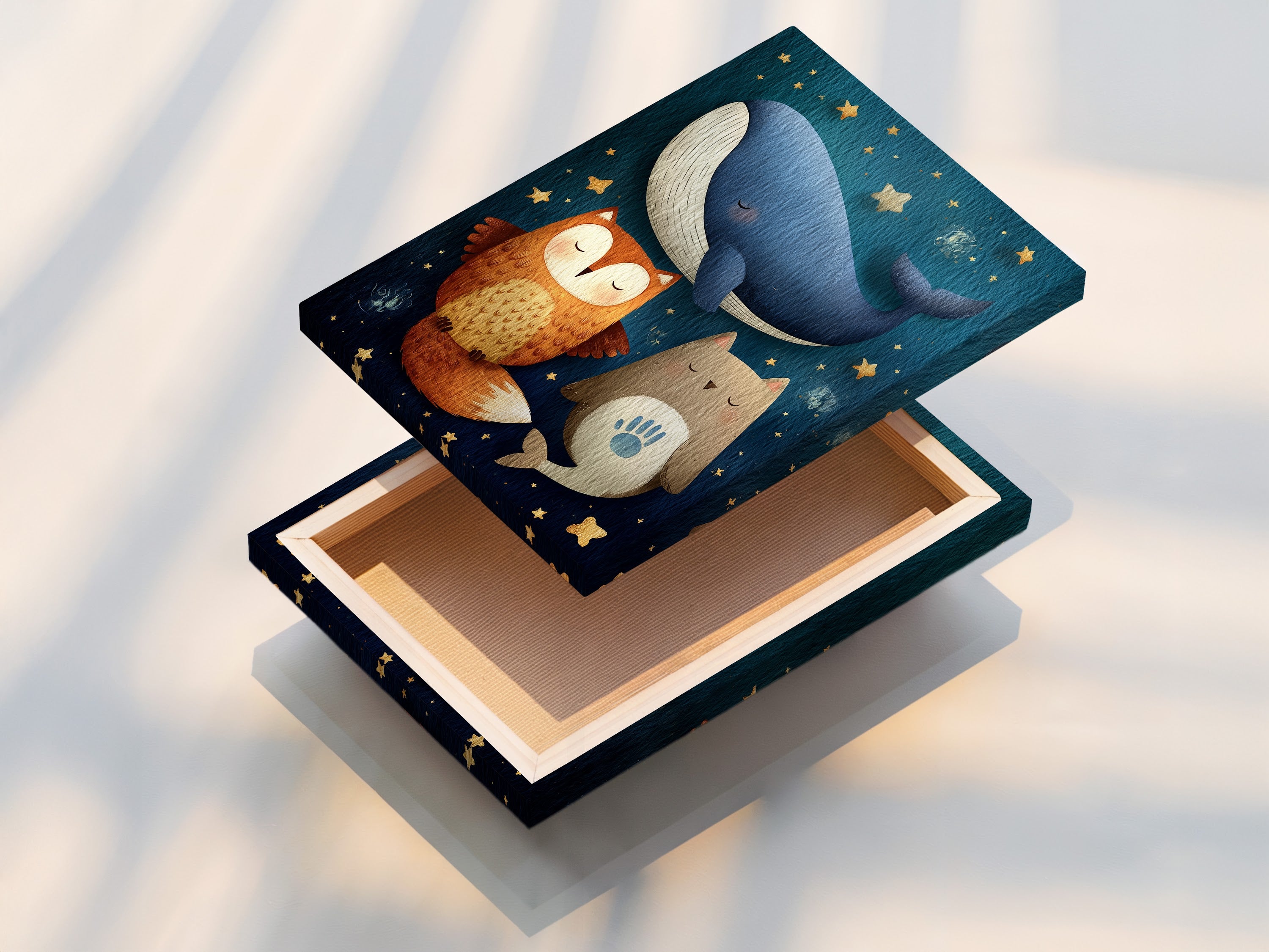 A beautifully stretched canvas print ready to hang. The canvas texture adds depth and dimension to the artwork. This creates a gallery-quality display. Transform your space with this professionally stretched canvas print.