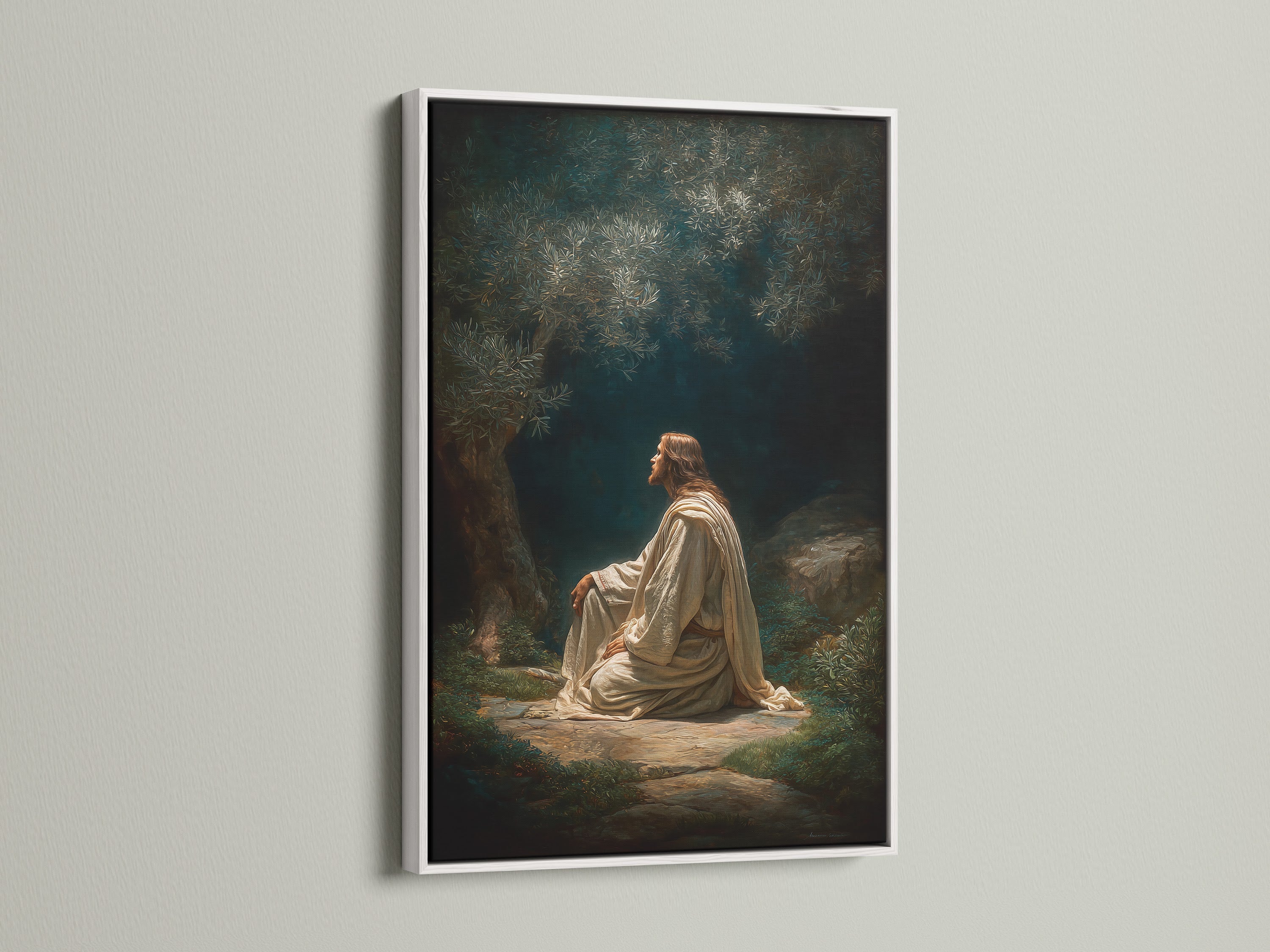 A white frame offers a clean modern look. The artwork stands out against the bright backdrop. Ideal for any artwork style. The frame is versatile and stylish. Add a touch of elegance to your walls. Buy a white frame today. It will enhance your space.