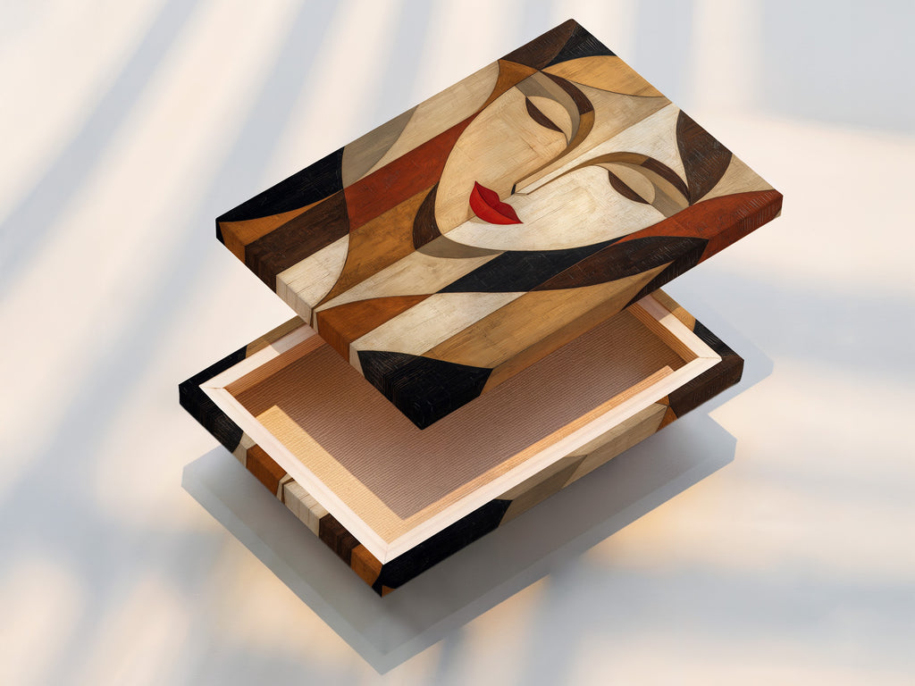 A stretched canvas print ready to hang. The canvas is stretched perfectly. The print quality is sharp. The colors are vibrant. This offers a gallery-ready artwork. It is durable and visually appealing for home or office decoration.