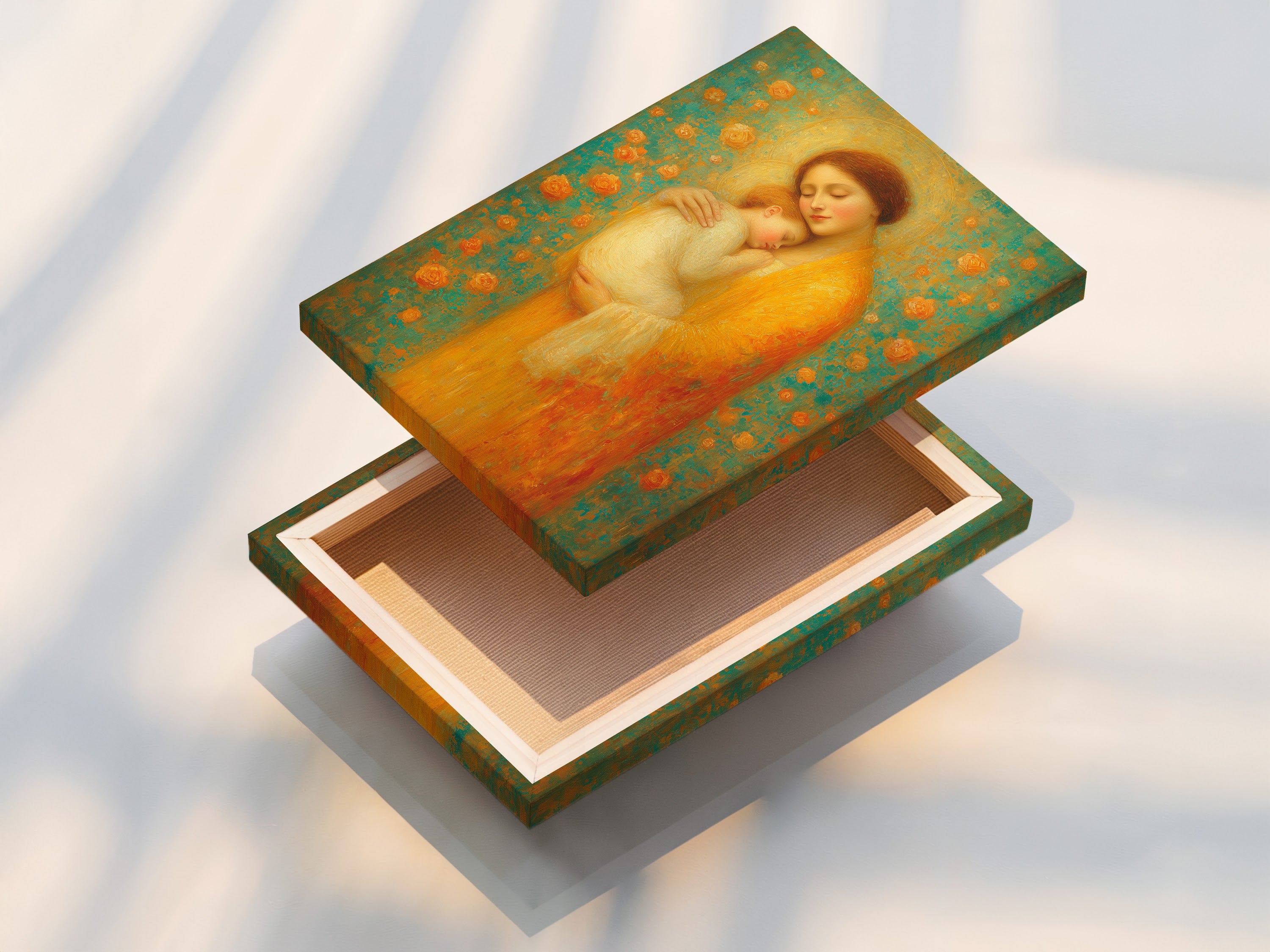 A stretched canvas print is displayed. The canvas print offers a textured and vibrant look. It is ready to hang and enjoy. The stretched canvas provides a professional gallery-wrapped finish.