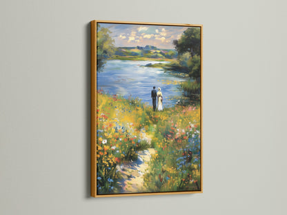 Elevate your artwork with a luxurious gold frame. The metallic finish adds elegance and sparkle. It's ideal for traditional and glamorous settings. See how gold enhances your cherished pieces. Get yours today.