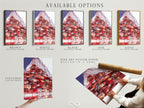 Explore available options for the Mountain Village artwork. Choose from a stretched canvas print fine art poster paper or floating frame. Customize your Italian art print today.