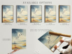 Explore available options for the Birds in Flight artwork. Choose from a stretched canvas print a fine art poster paper or a floating frame. Customize your artwork to match your unique style. Find the perfect fit for your home decor needs. Discover the versatility of this avian art.