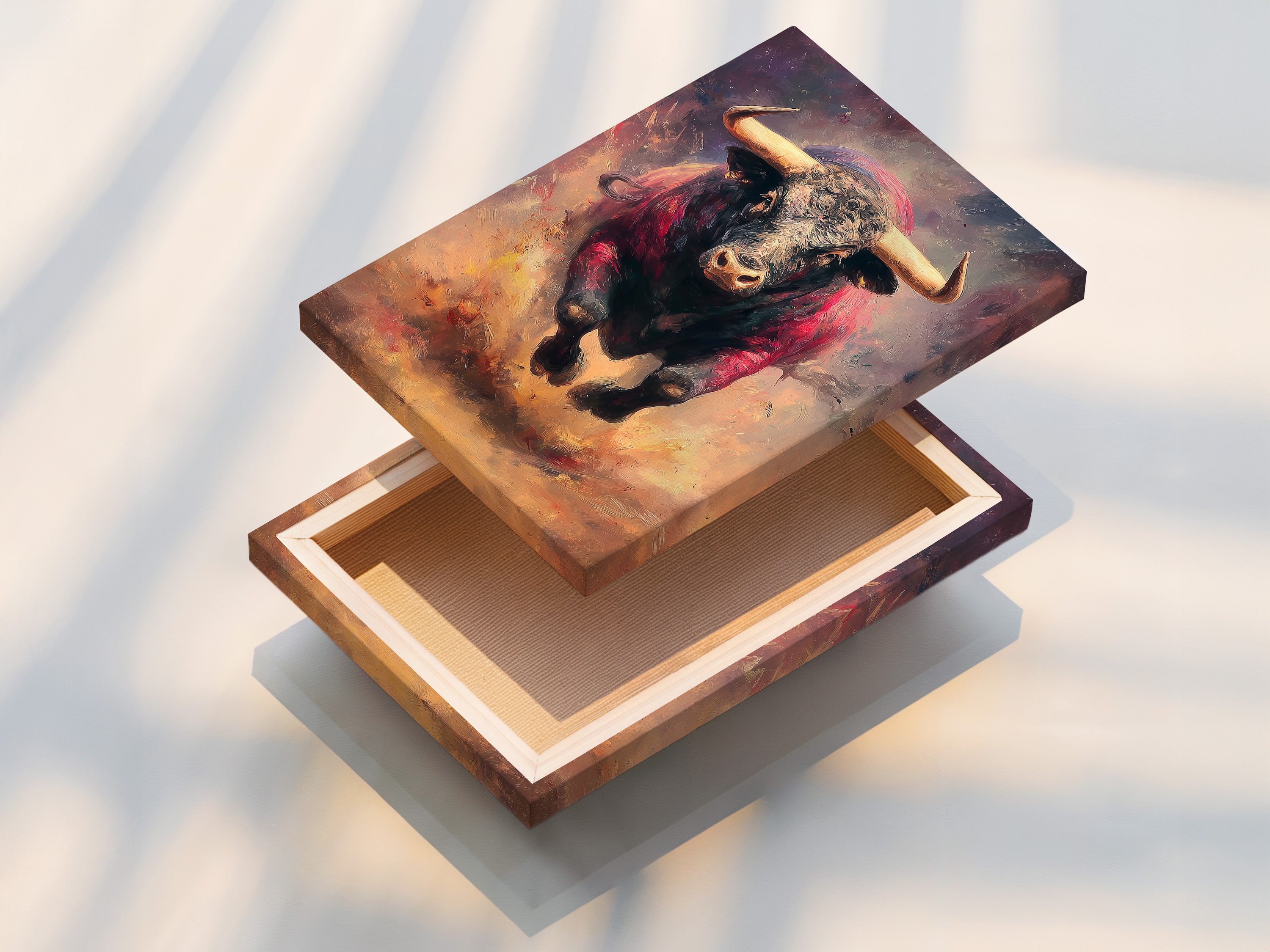 A stretched canvas print showcasing texture and detail. The artwork is ready to hang and enjoy. The stretched canvas adds depth to the artwork. Discover the beauty of stretched canvas prints for your home.