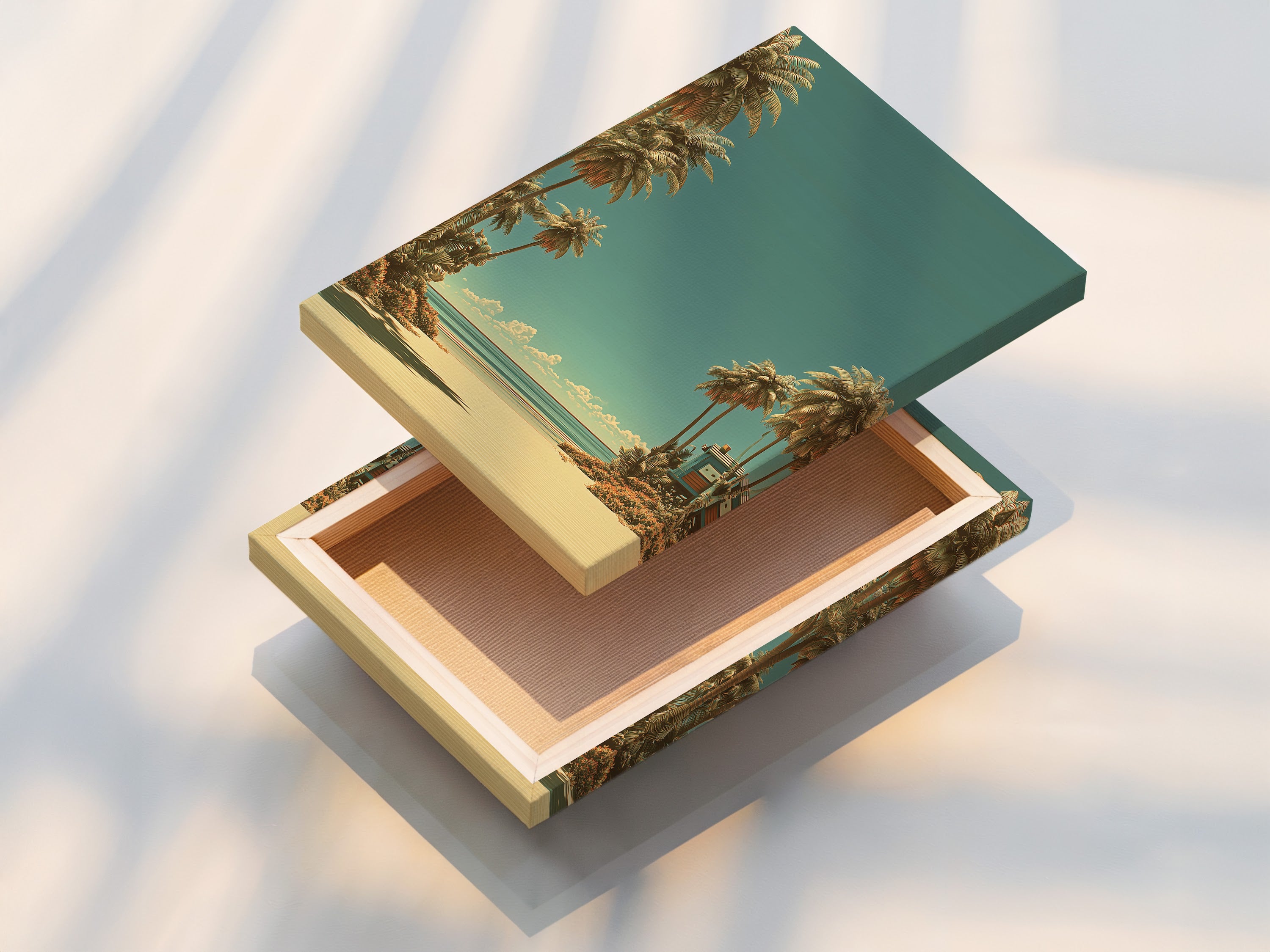 A stretched canvas print is displayed. The artwork wraps around the frame. It offers a gallery-ready appearance. The stretched canvas print is ready to hang. Enjoy a professional art display with stretched canvas.