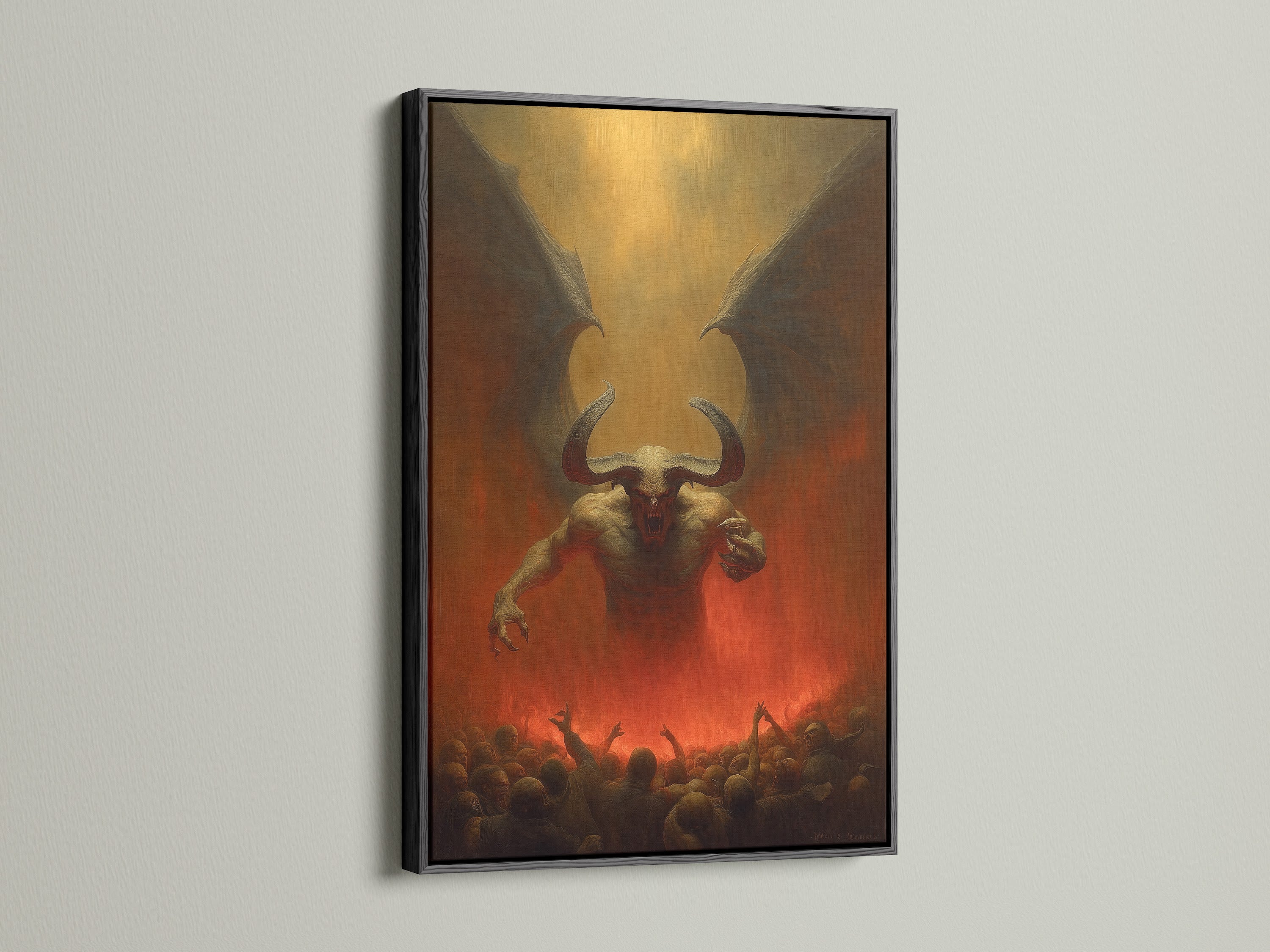 Artwork with a black frame. This offers a classic and sophisticated touch. The black frame adds drama to the art. Shop our range of framed art prints. Transform your living space with our stunning artwork.