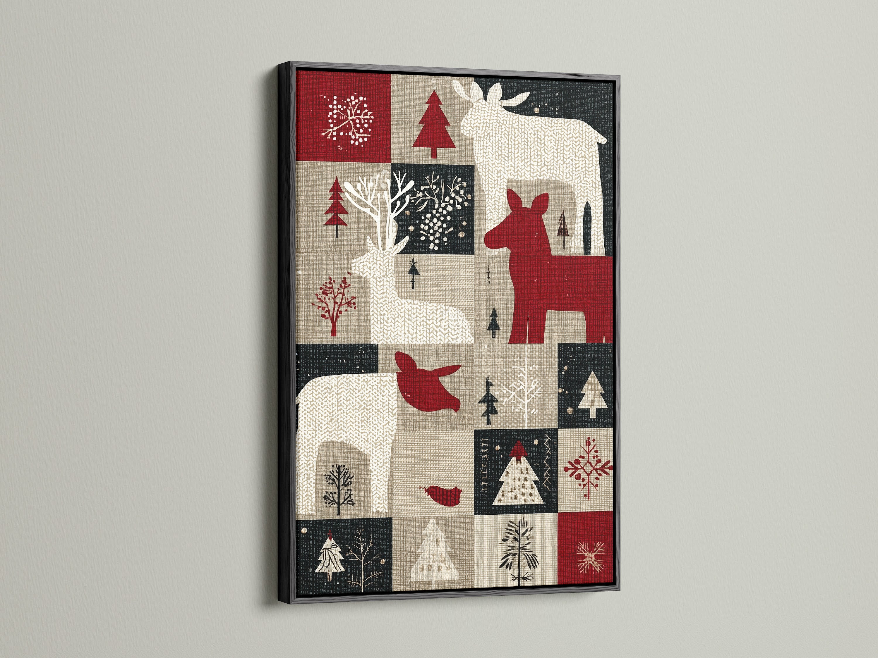 The artwork is striking in a black frame. The black frame adds a bold and sophisticated touch. It helps the artwork stand out. This frame option is versatile and suits many artwork styles.