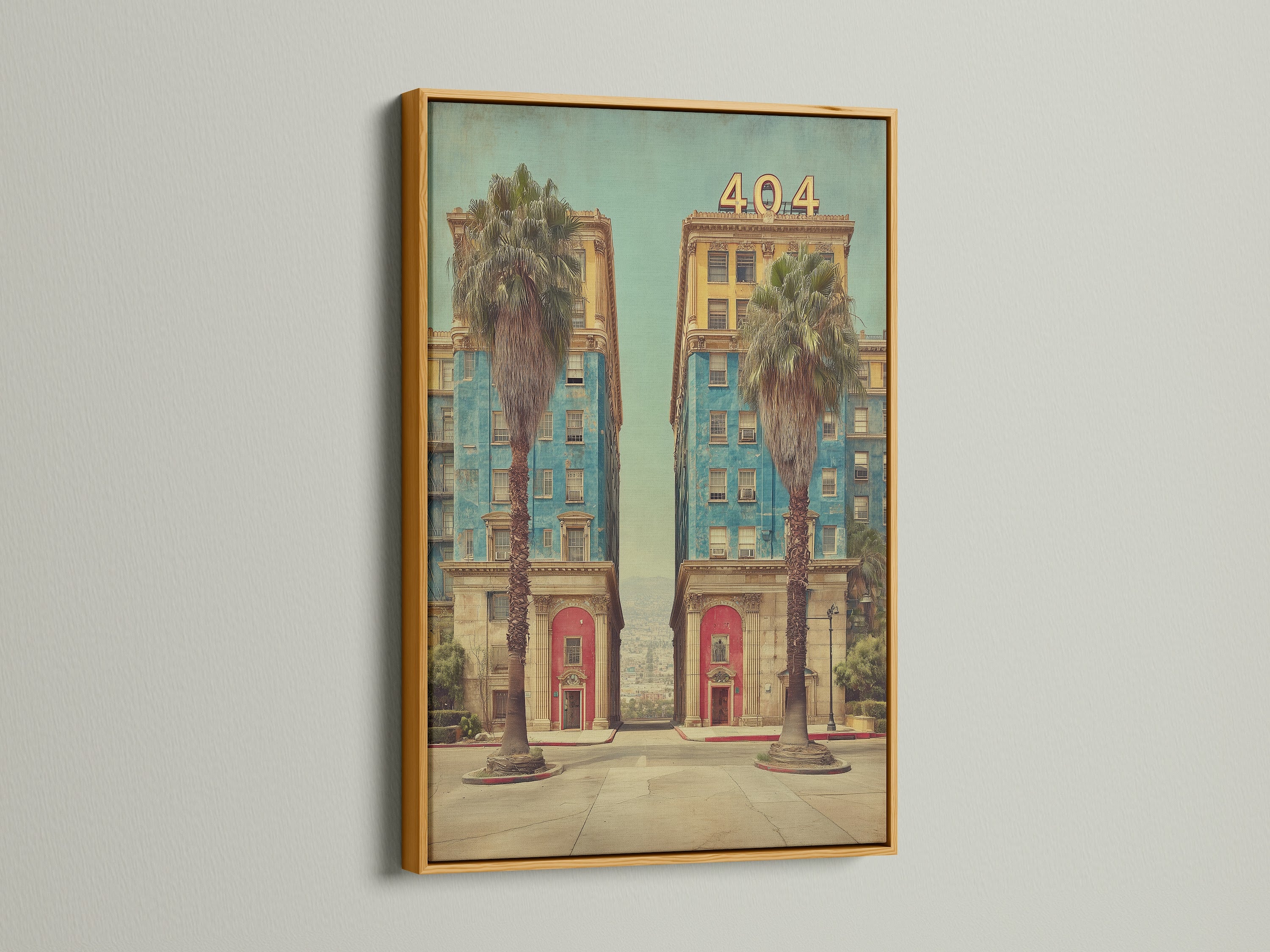 California Poster in Gold Frame. The gold frame adds a luxurious touch to this vintage hotel artwork. This art deco print enhances lobbies and boutique hotels. A stylish piece for contemporary wall decor.