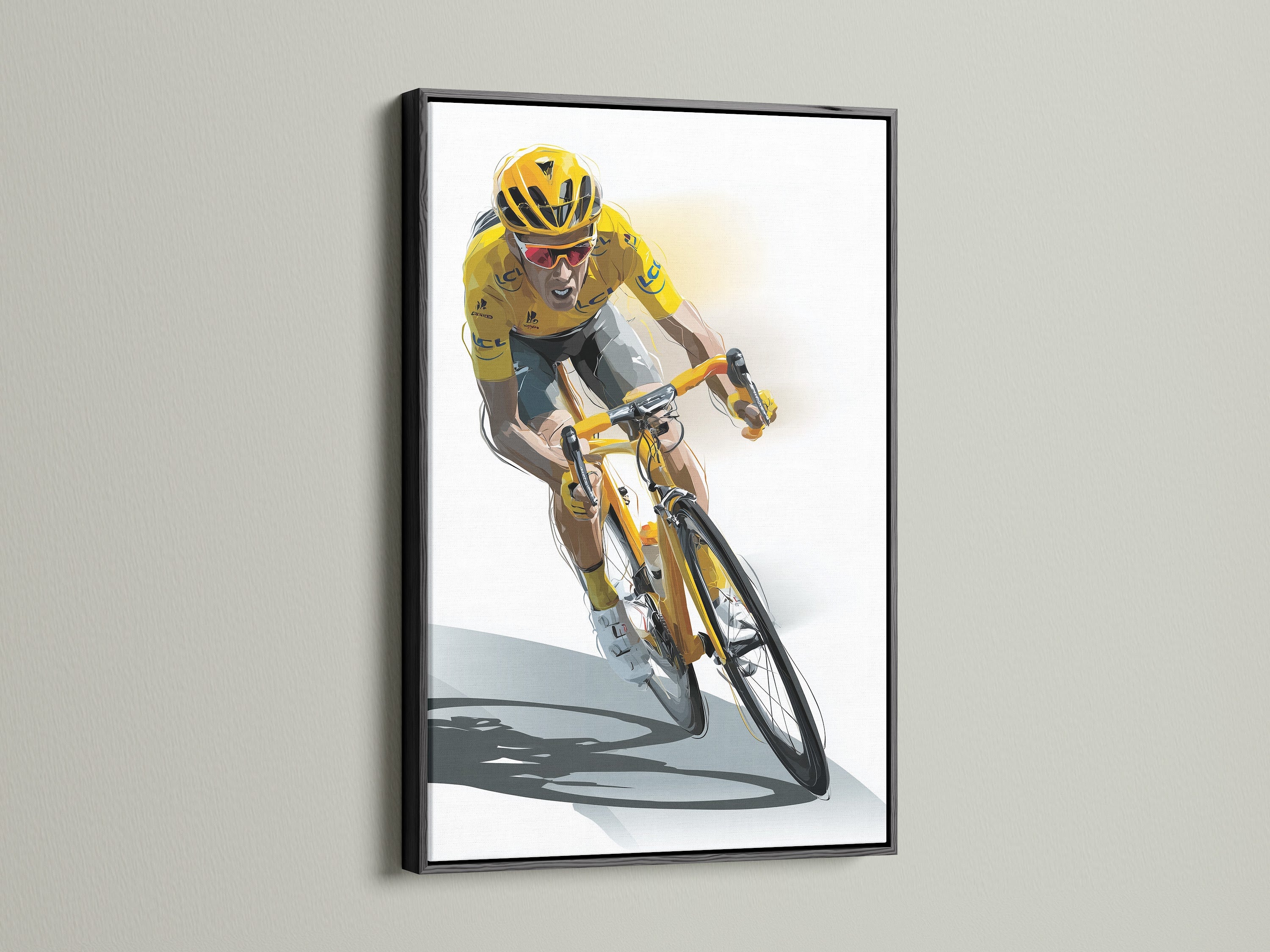 Artwork presented in a black frame. The black frame adds sophistication. It creates a bold statement. See how a black frame can transform your artwork. Choose a frame that complements your artwork.