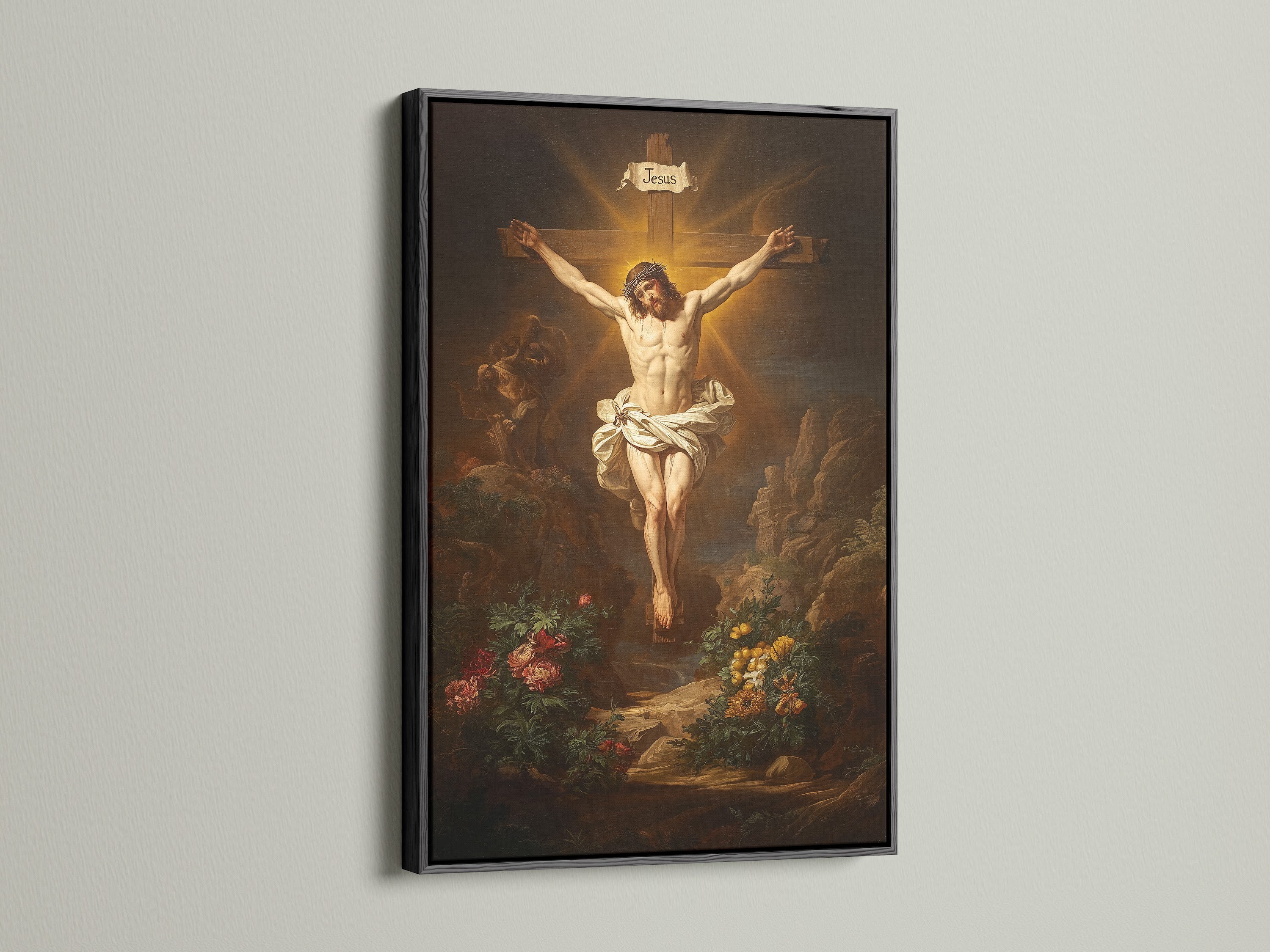 A black frame elegantly displays art. The bold contrast emphasizes the artwork's details. A versatile choice for modern and classic pieces. Add drama and sophistication to your decor. Make a statement with our black frame options.