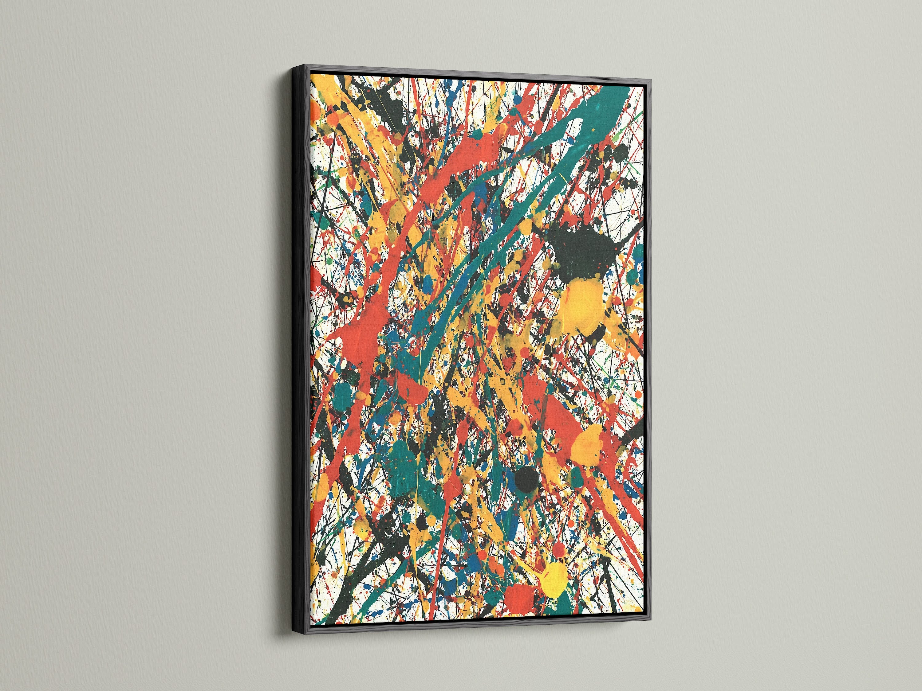 This image displays a black frame. Black frames create a bold and sophisticated look. This frame enhances the artwork's contrast. Perfect for making a statement. Our black frames offer a sleek and modern touch. Add depth to your walls with black framed art. Explore the elegance of black.