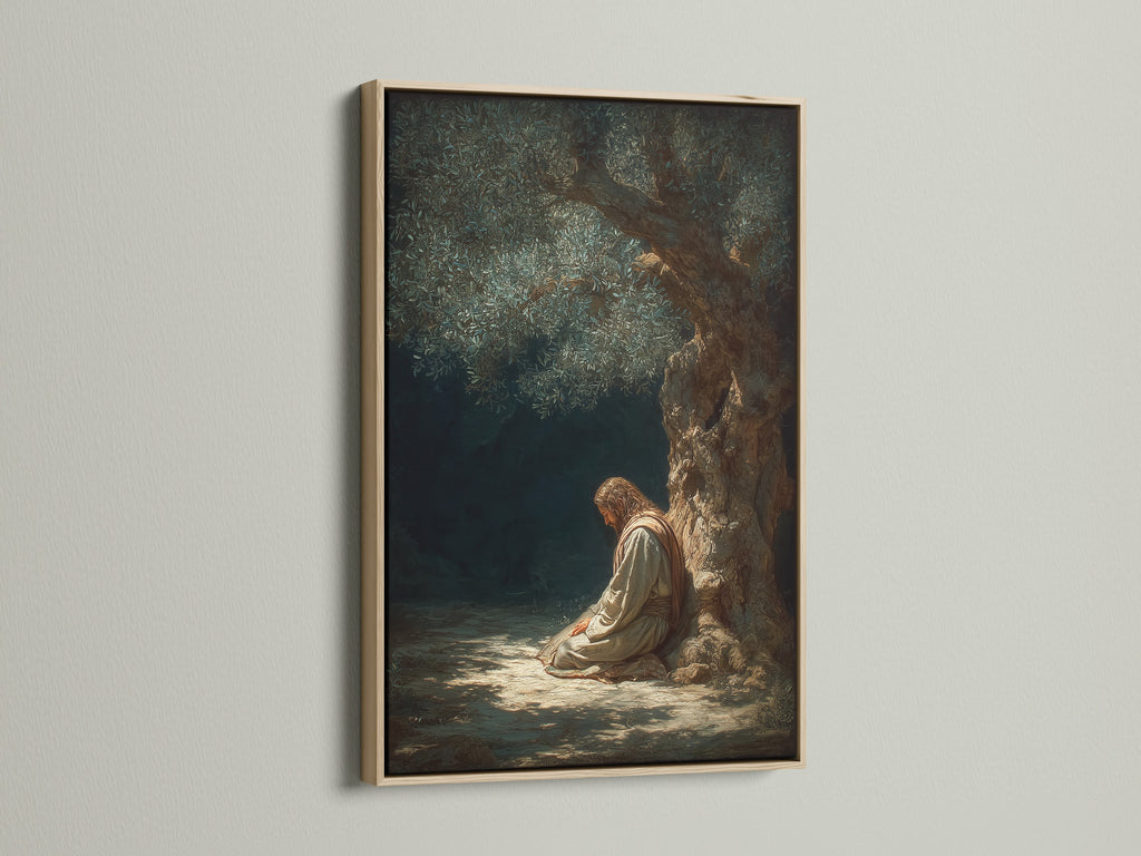 The artwork features an oak frame. The oak frame adds a touch of natural elegance. It enhances the artwork's visual appeal. It complements various interior styles. Transform your art with a stylish oak frame.