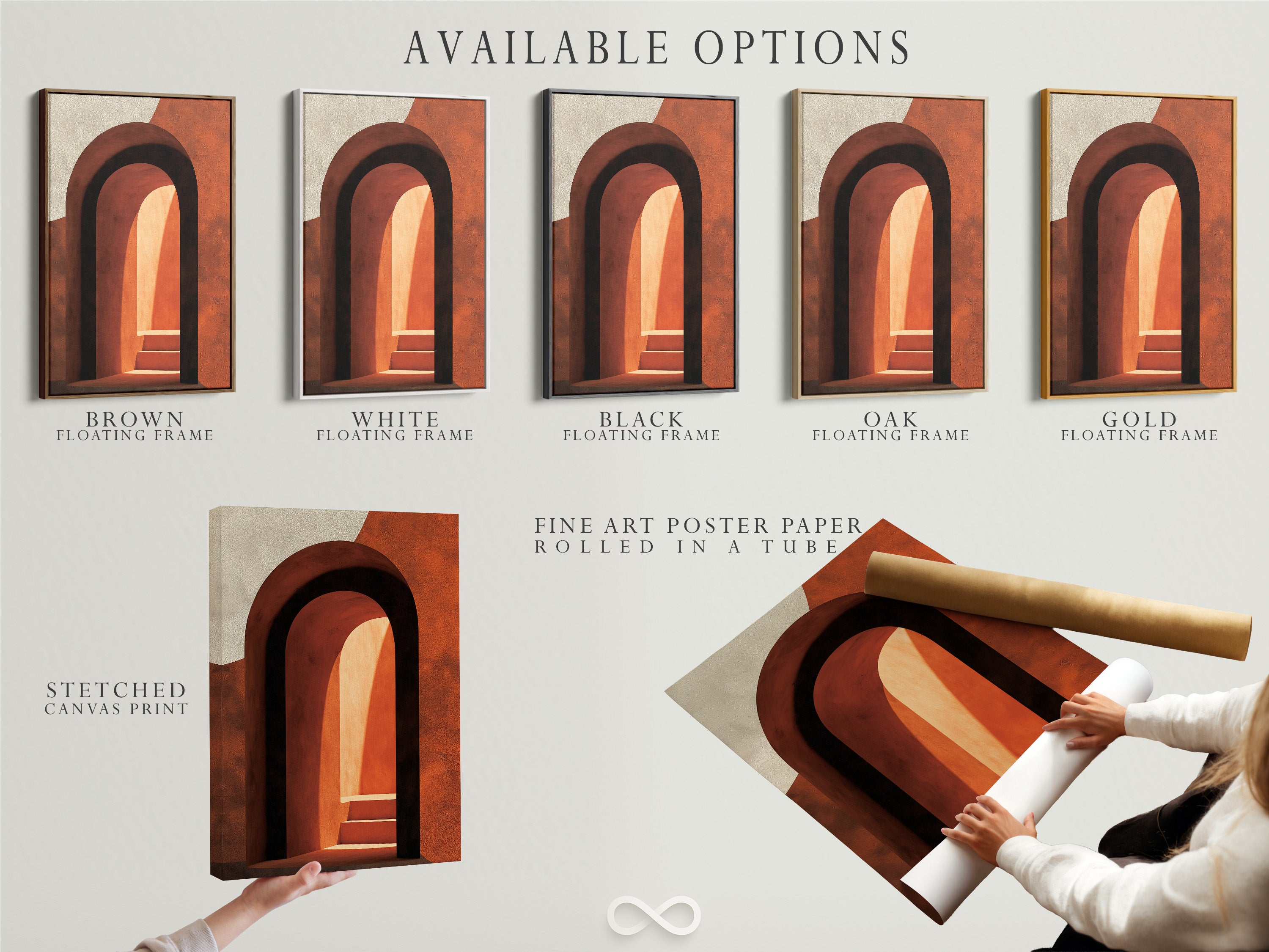 Explore available options including stretched canvas prints. Fine art poster paper and floating frames are also available. Choose the best format to display your artwork. Customize your art to fit your style.