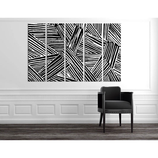 Black And White Abstract №04274 Ready to Hang Canvas PrintCanvas art arrives ready to hang, with hanging accessories included and no additional framing required. Every canvas print is hand-crafted, made on-demand at our workshop and expertly stretched aro