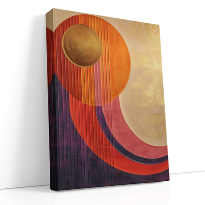 Gold Circle Canvas Print