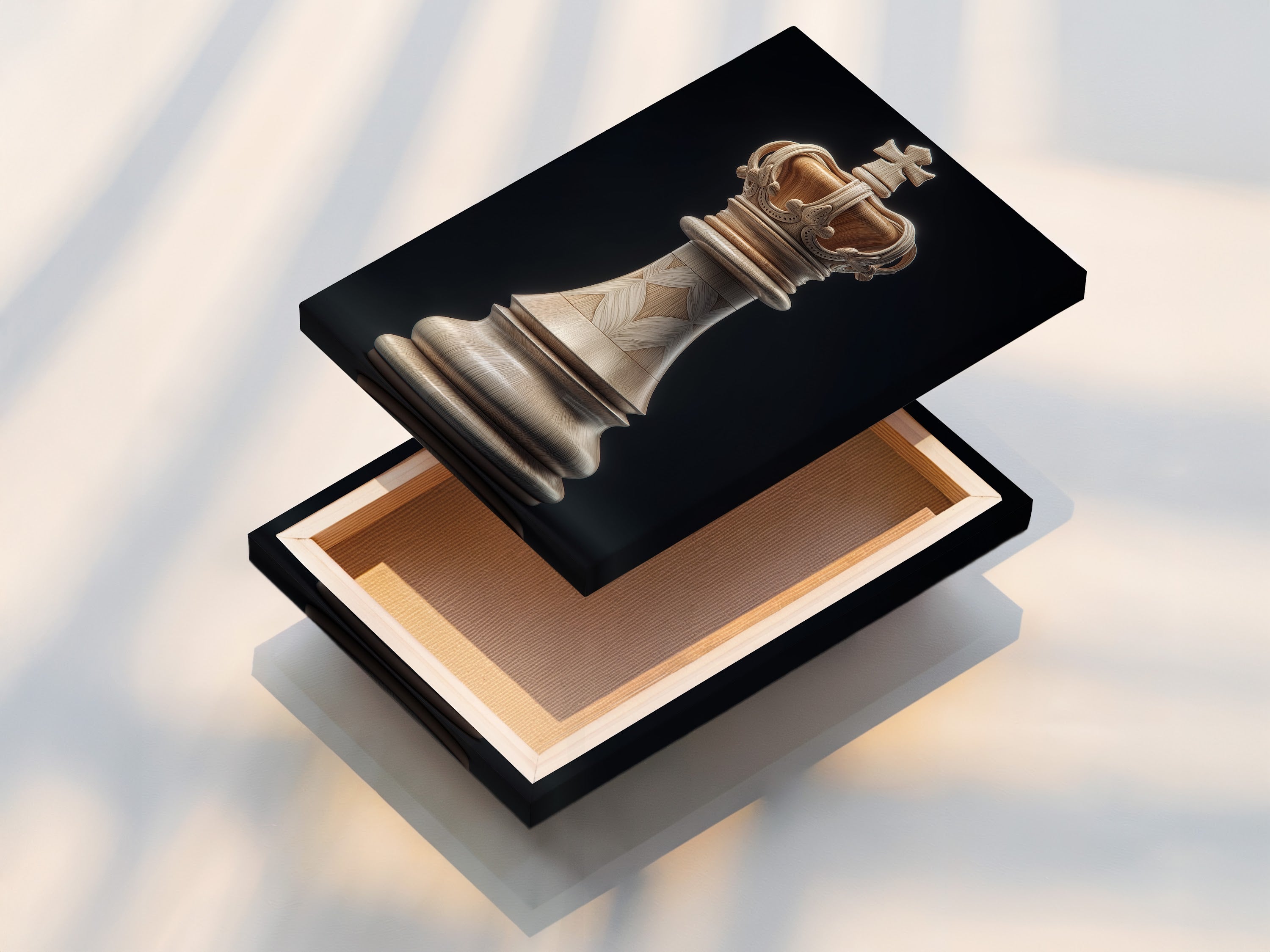 A stretched canvas print is displayed. It showcases vibrant colors and intricate details. The canvas print offers a textured and gallery-worthy presentation. It enhances the visual impact of the artwork.