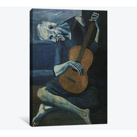 Pablo Picasso the old guitarist - Ready to Hang Canvas PrintCanvas art arrives ready to hang, with hanging accessories included and no additional framing required. Every canvas print is hand-crafted, made on-demand at our workshop and expertly stretched a