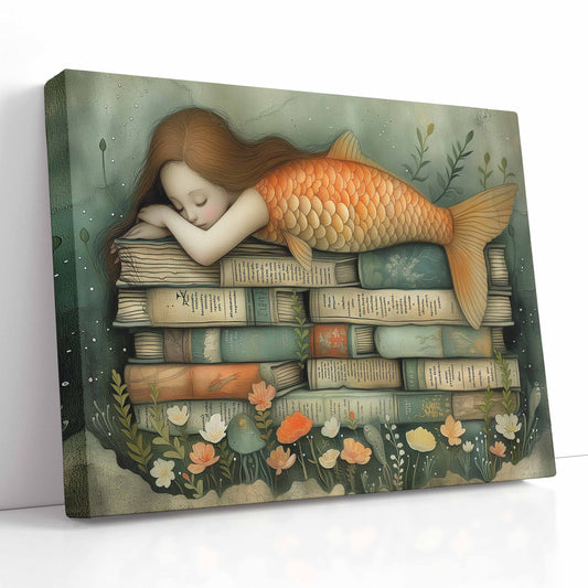 Bookish Mermaid Artwork