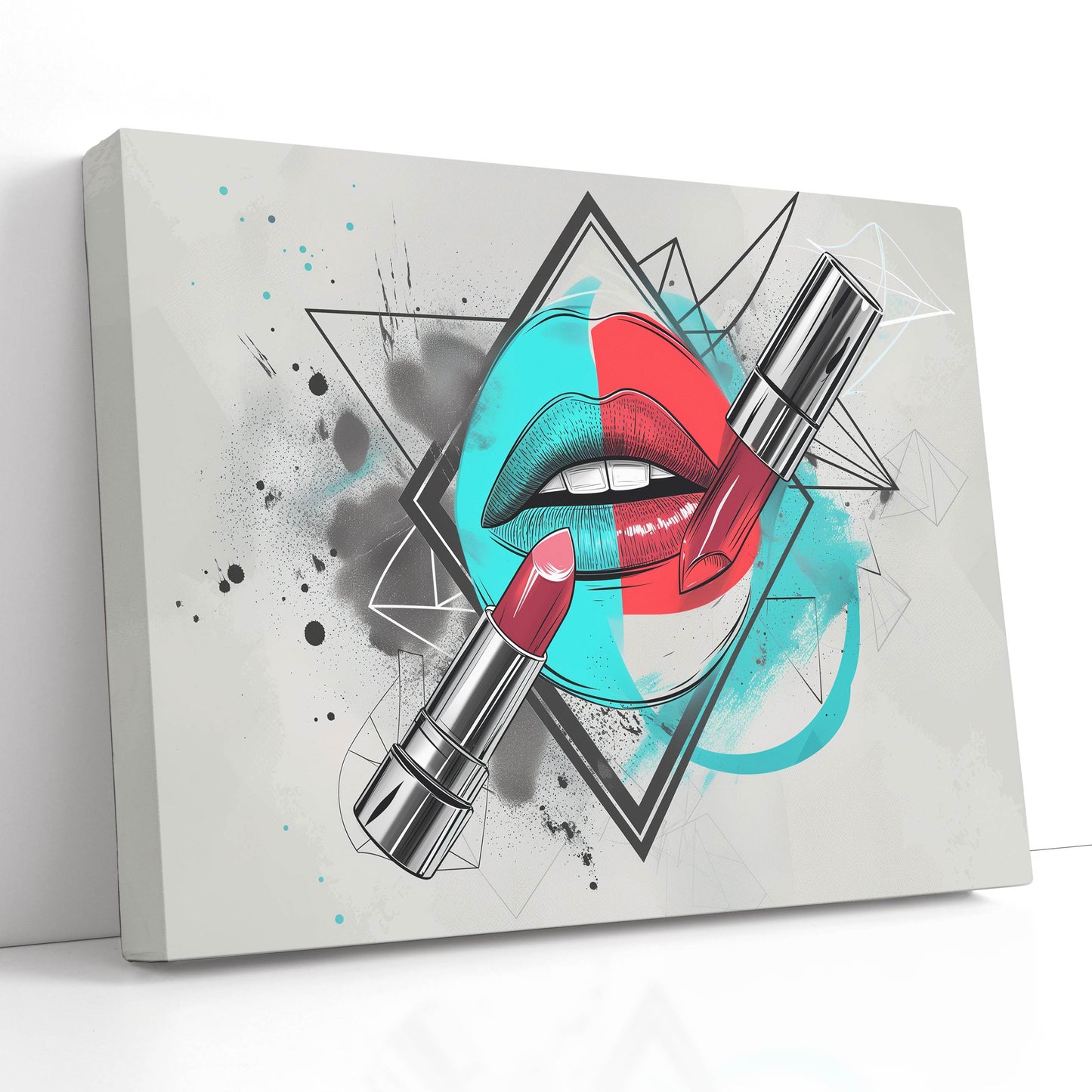 Abstract Lipstick Art