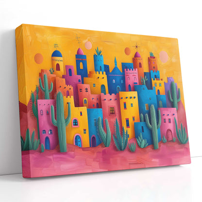  Canvas Print Colorful Buildings 