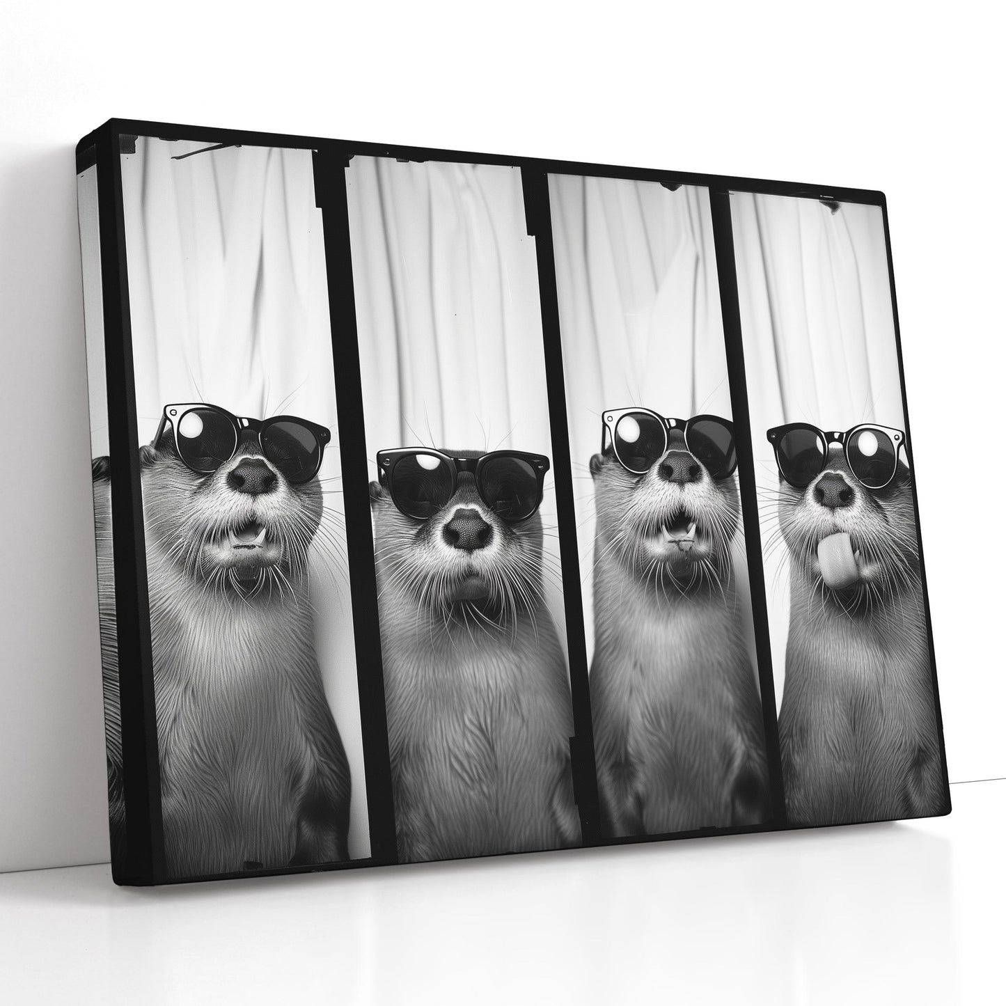 Fun-Loving Otter Photo Strip - Canvas Print